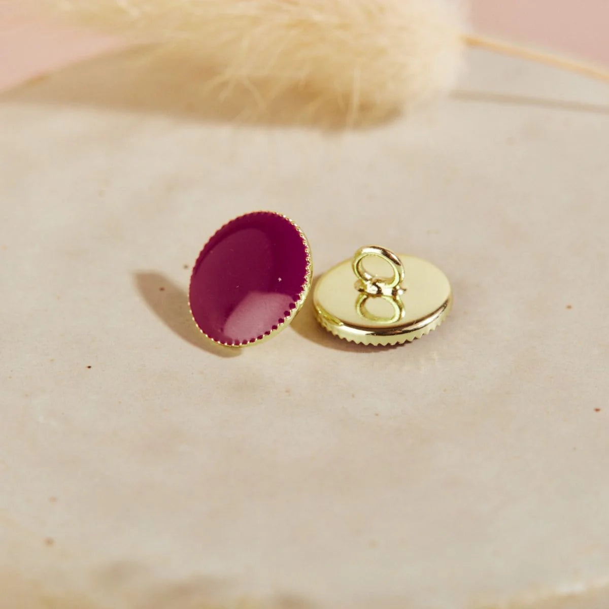 Gem button, 12 mm