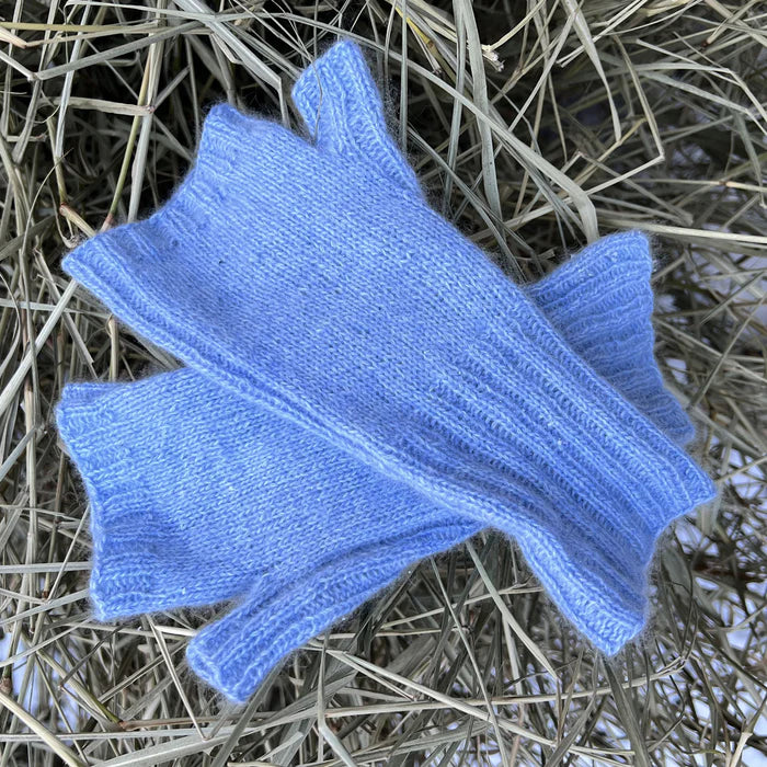 Borgan strikkede fingerløse vanter
