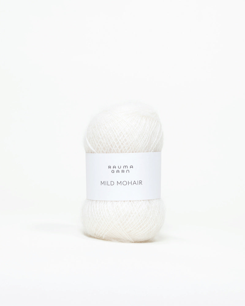 Rauma Mild Mohair 00 Hvit yarn