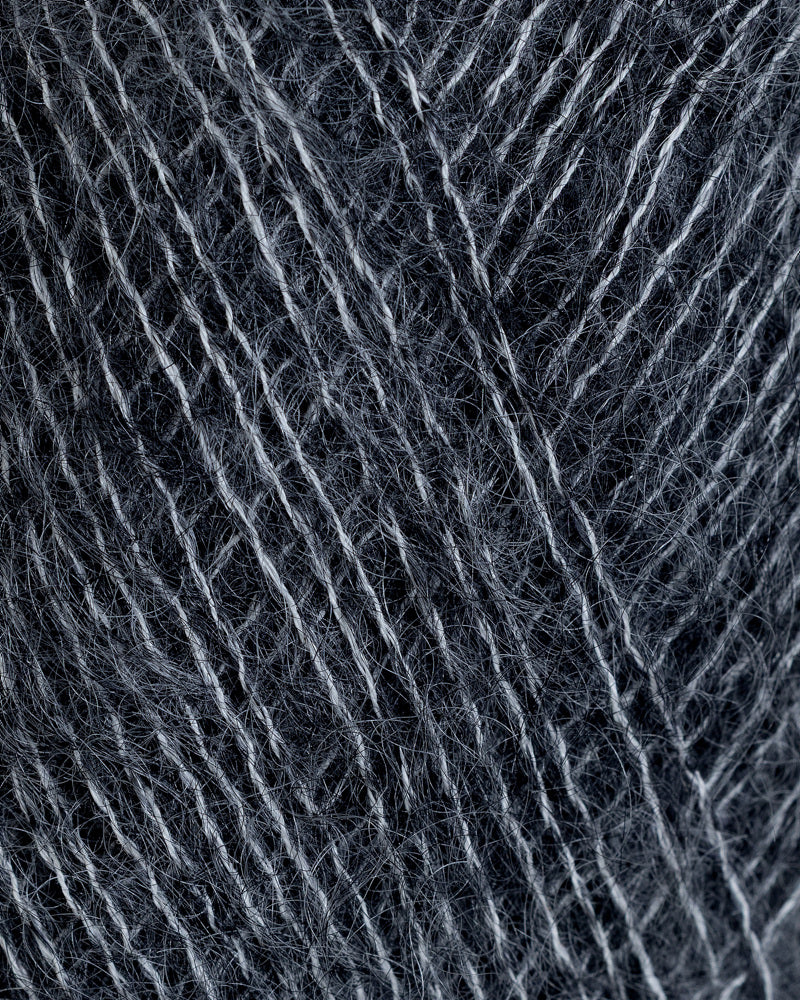 Rauma Mild Mohair 07 Mork gra yarn