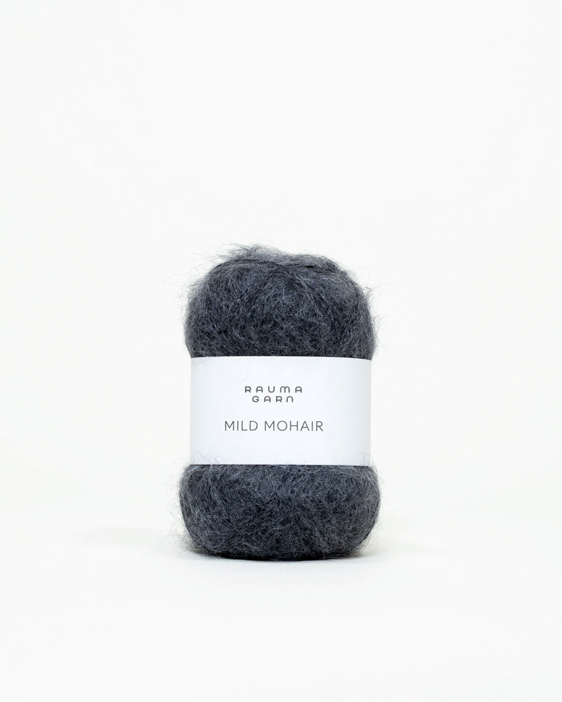 Rauma Mild Mohair 08 Koksgra yarn