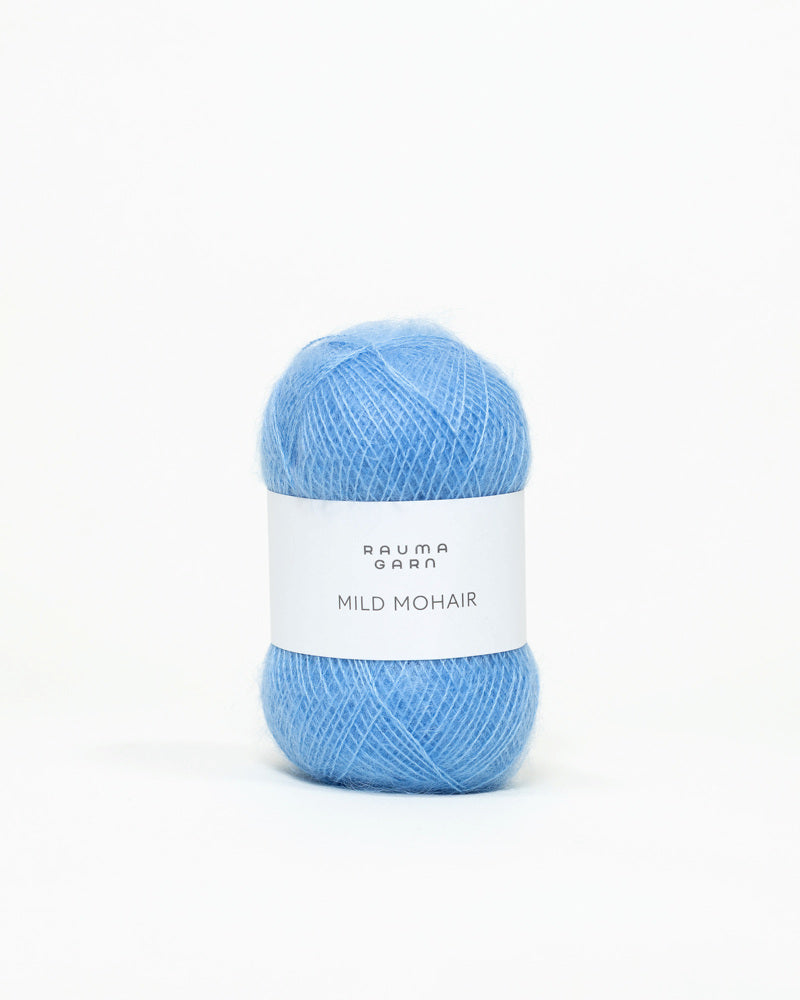Rauma Mild Mohair 18 Himmelbla yarn