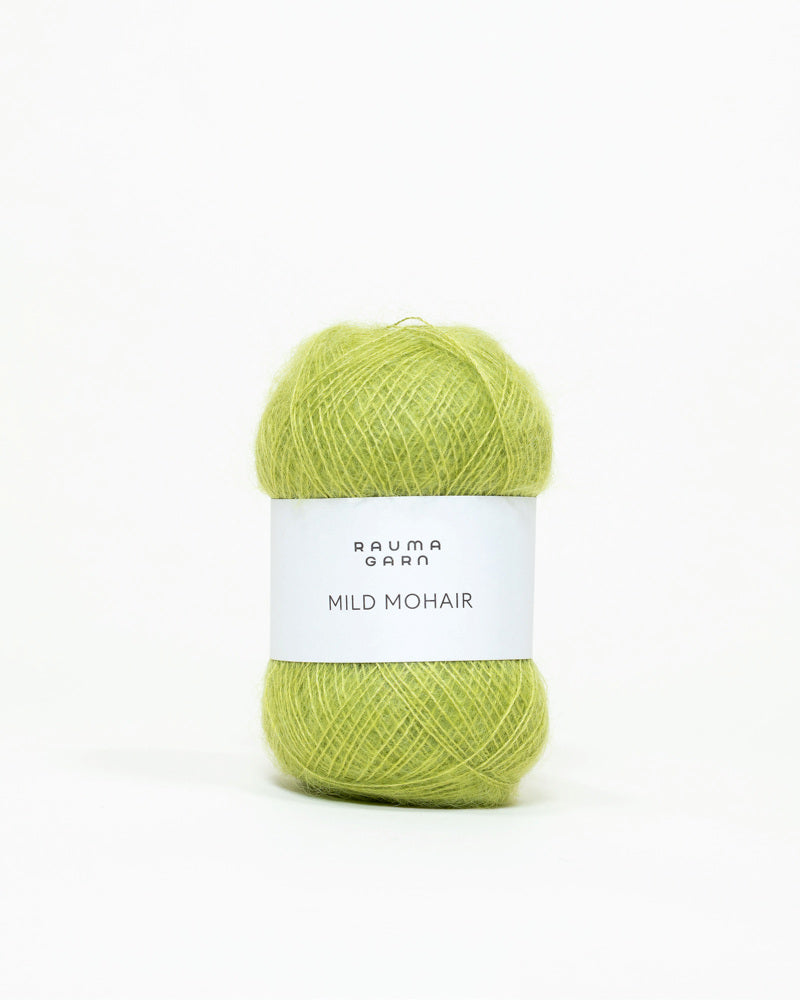Rauma Mild Mohair 28 Spiregronn yarn
