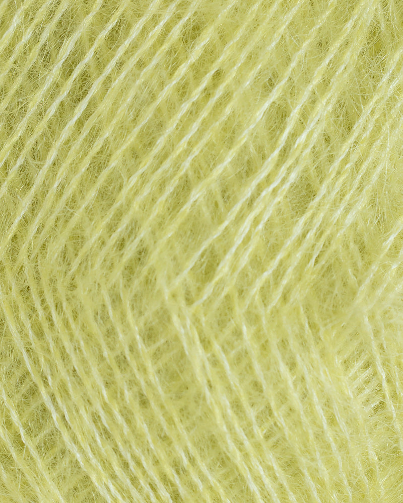 Rauma Mild Mohair 29 Lys lime yarn