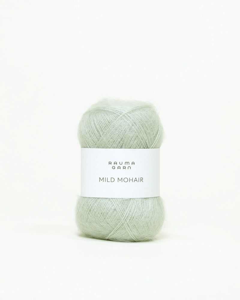Rauma Mild Mohair 30 Lys salvie yarn