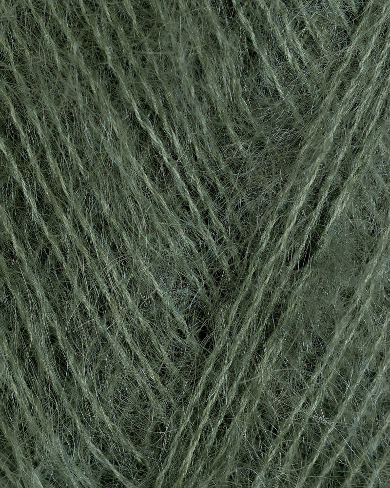 Rauma Mild Mohair 31 Mork salvie yarn