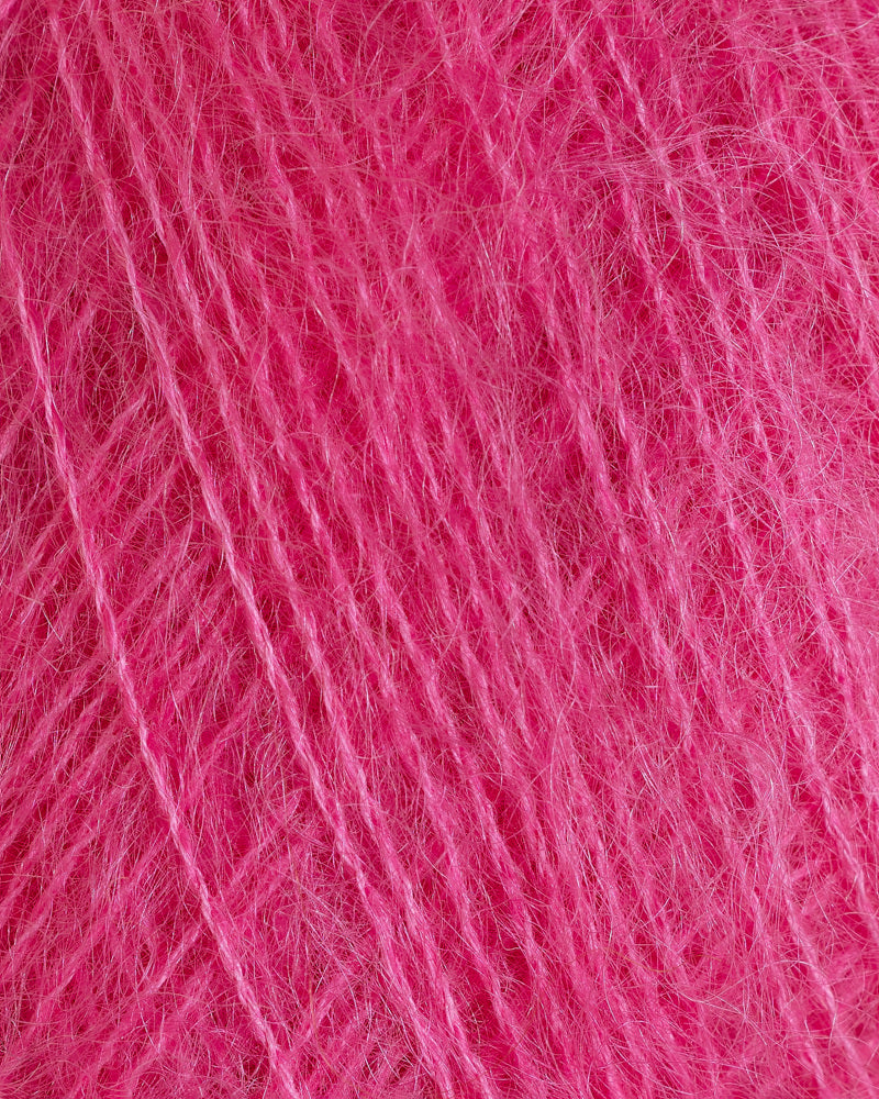Rauma Mild Mohair 32 Skarp rosa yarn