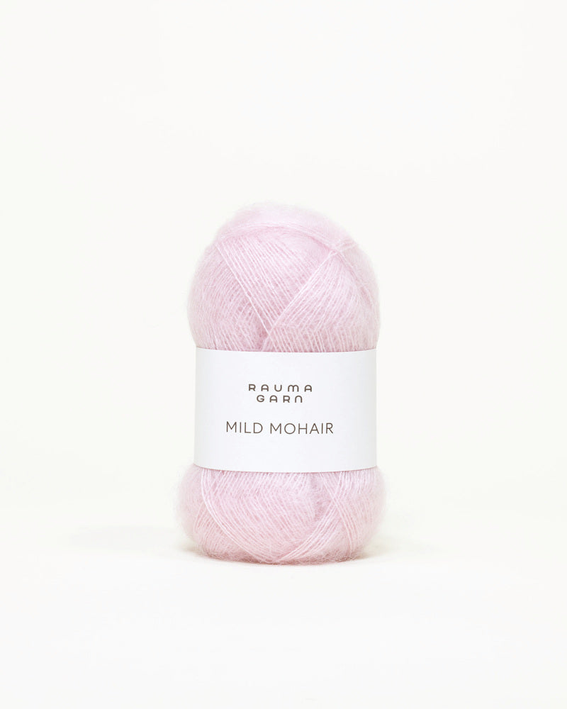 Rauma Mild Mohair 34 Babyrosa yarn
