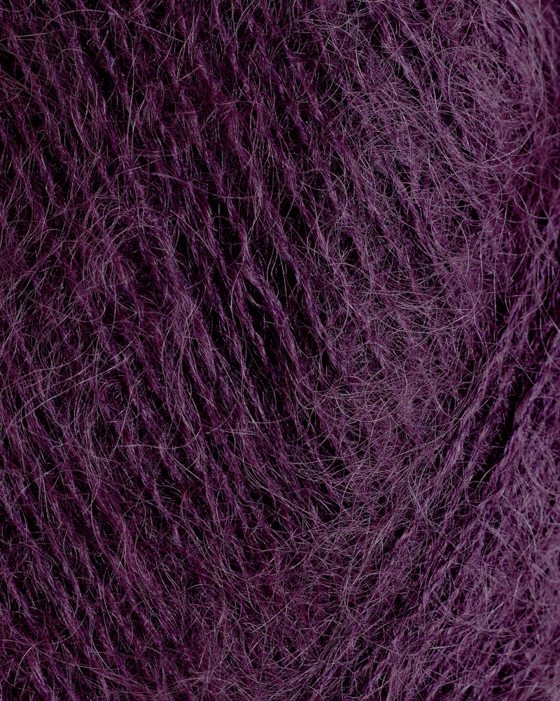 Rauma Mild Mohair 37 Dyp lilla yarn