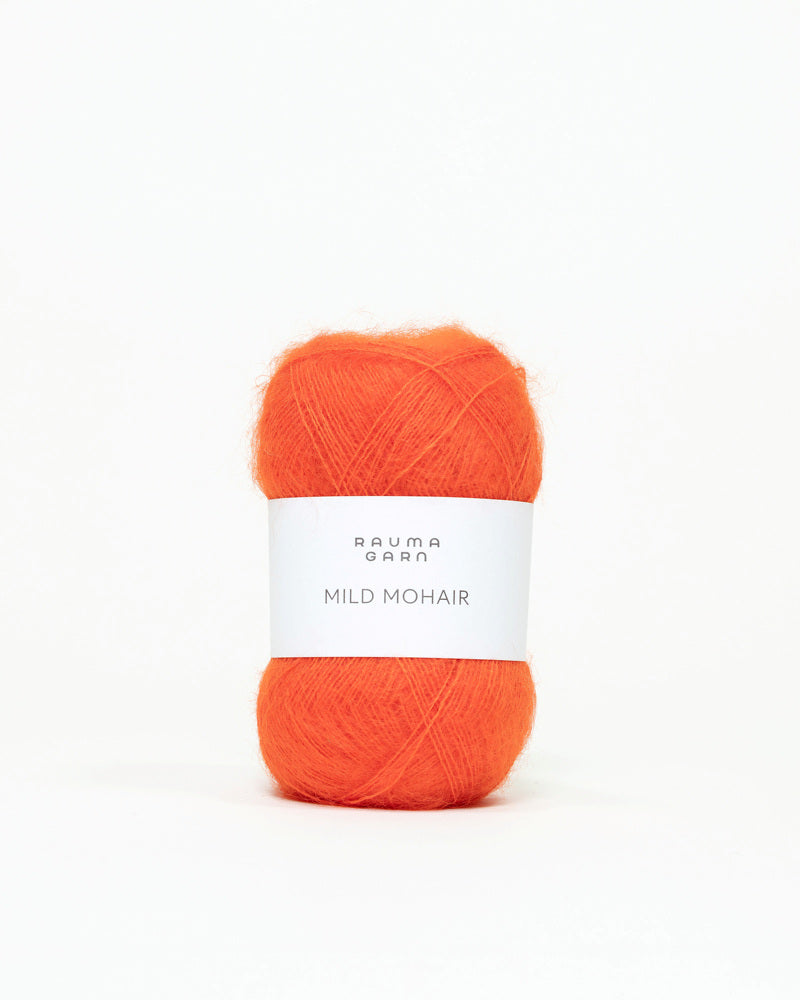 Rauma Mild Mohair 43 Rodoransje yarn