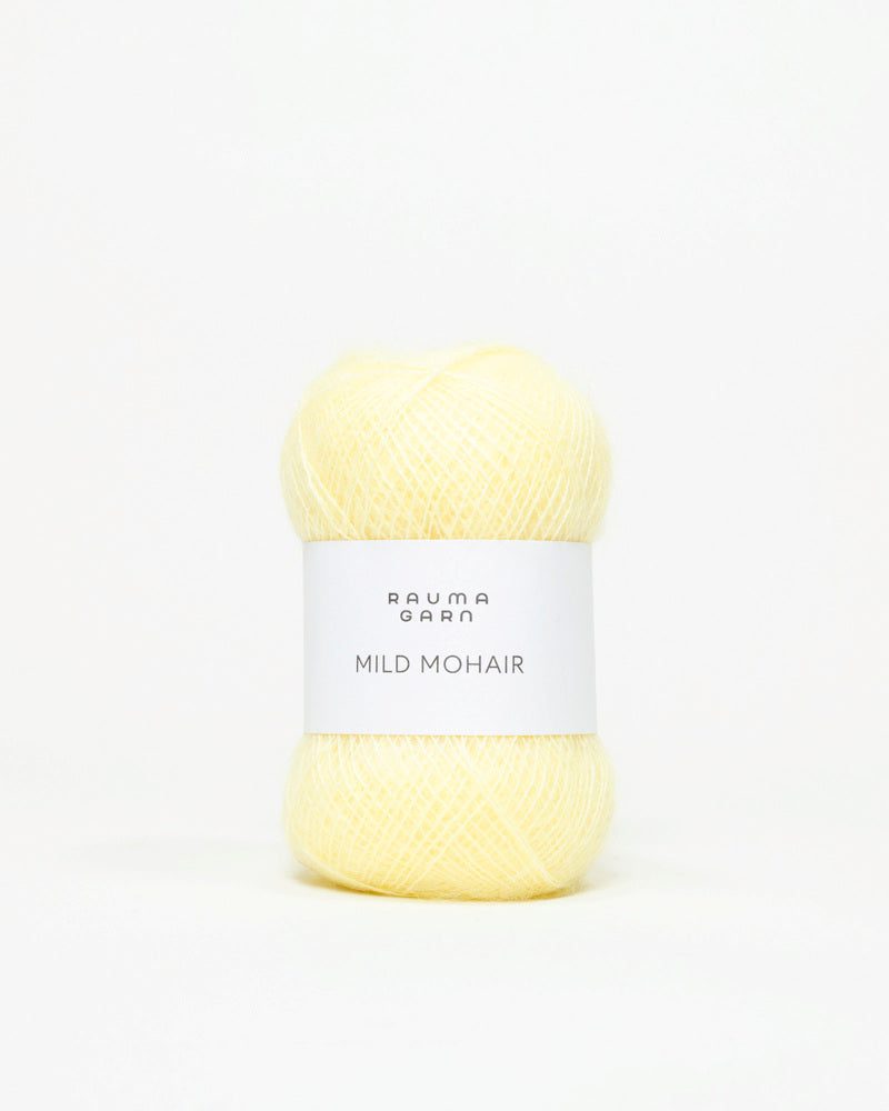 Rauma Mild Mohair 45 Limonade yarn
