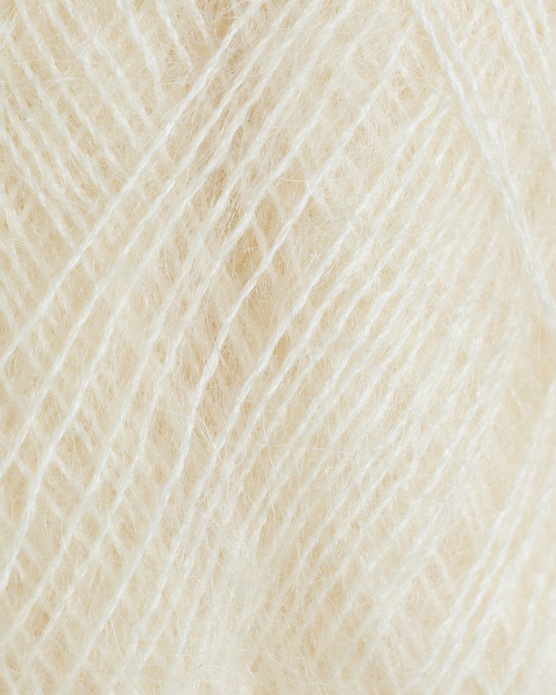 Rauma Mild Mohair 46 Kremgul yarn