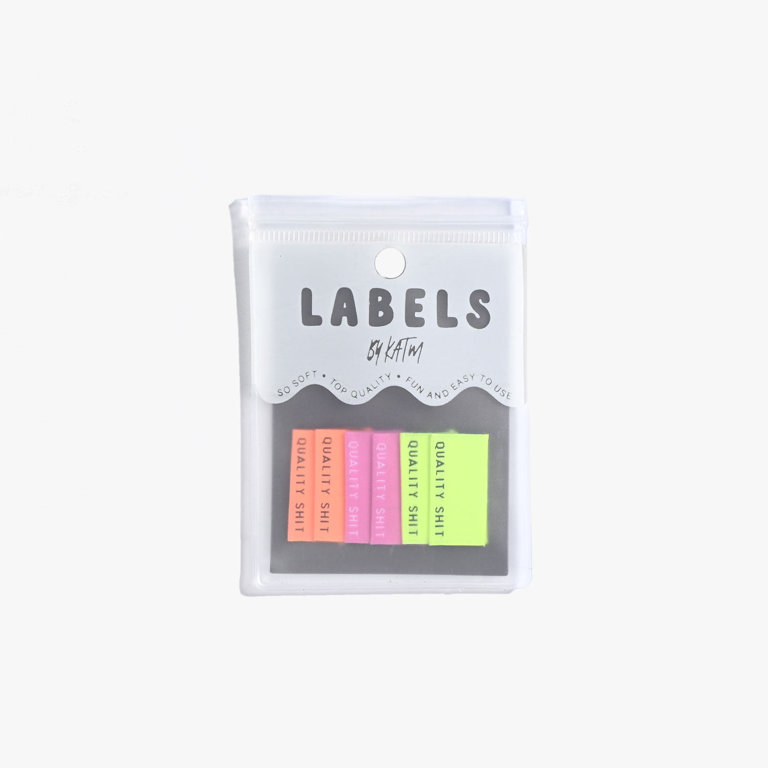 'Quality shit' labels