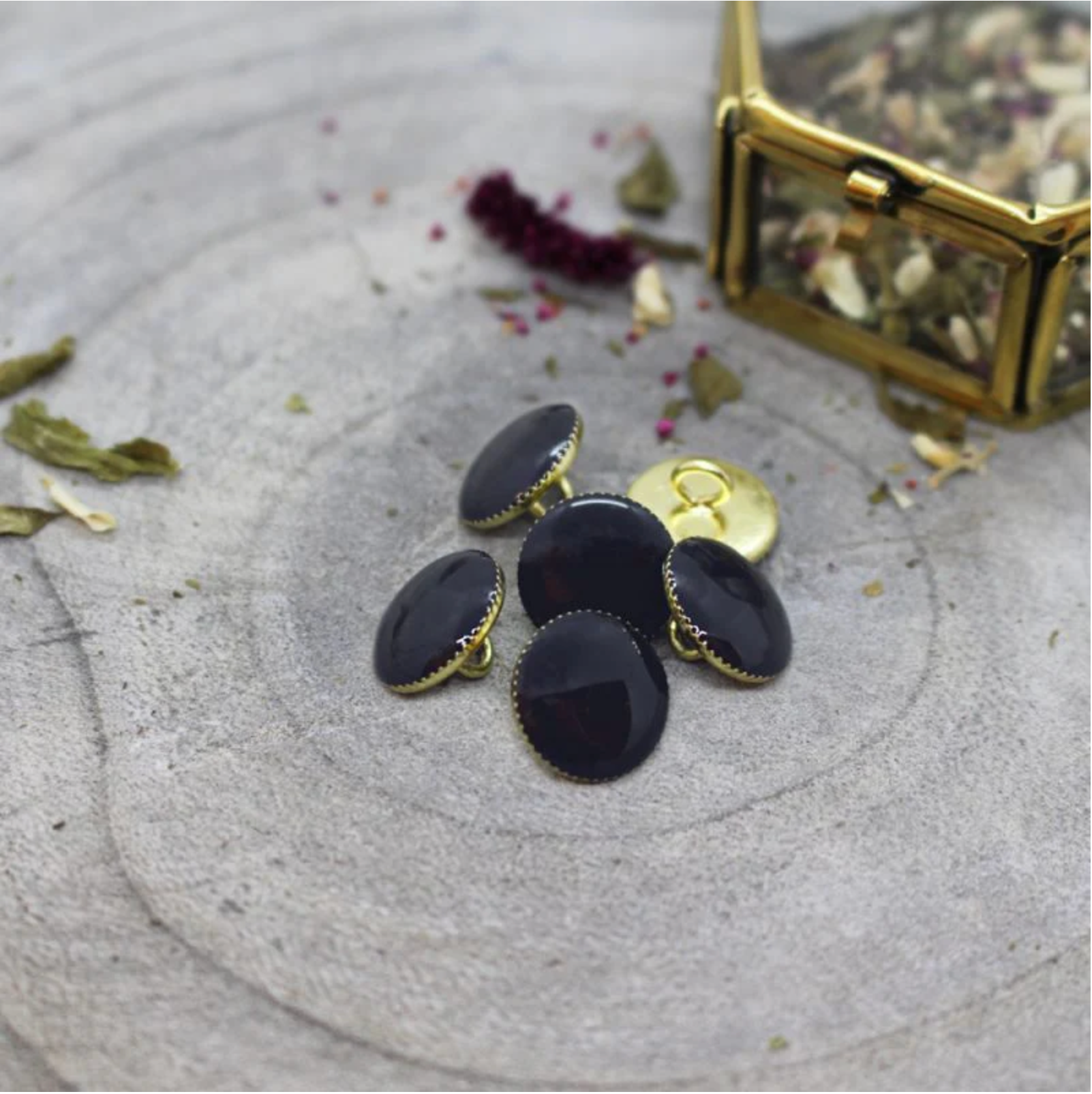 Gem button, 12 mm