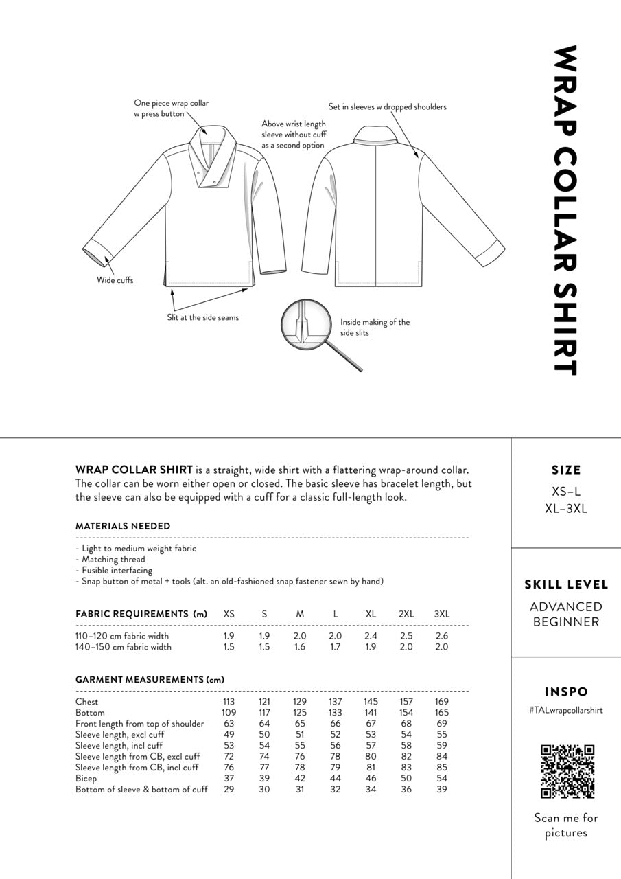 Wrap Collar Shirt