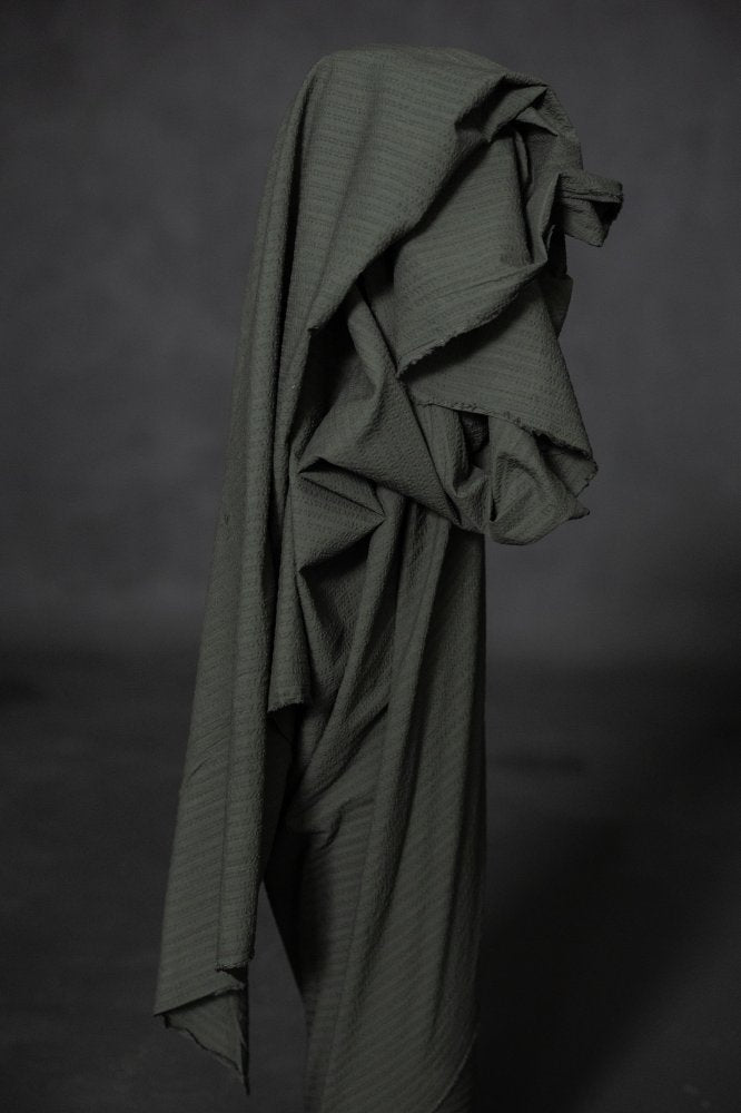 Aspen Green Seersucker Stripe