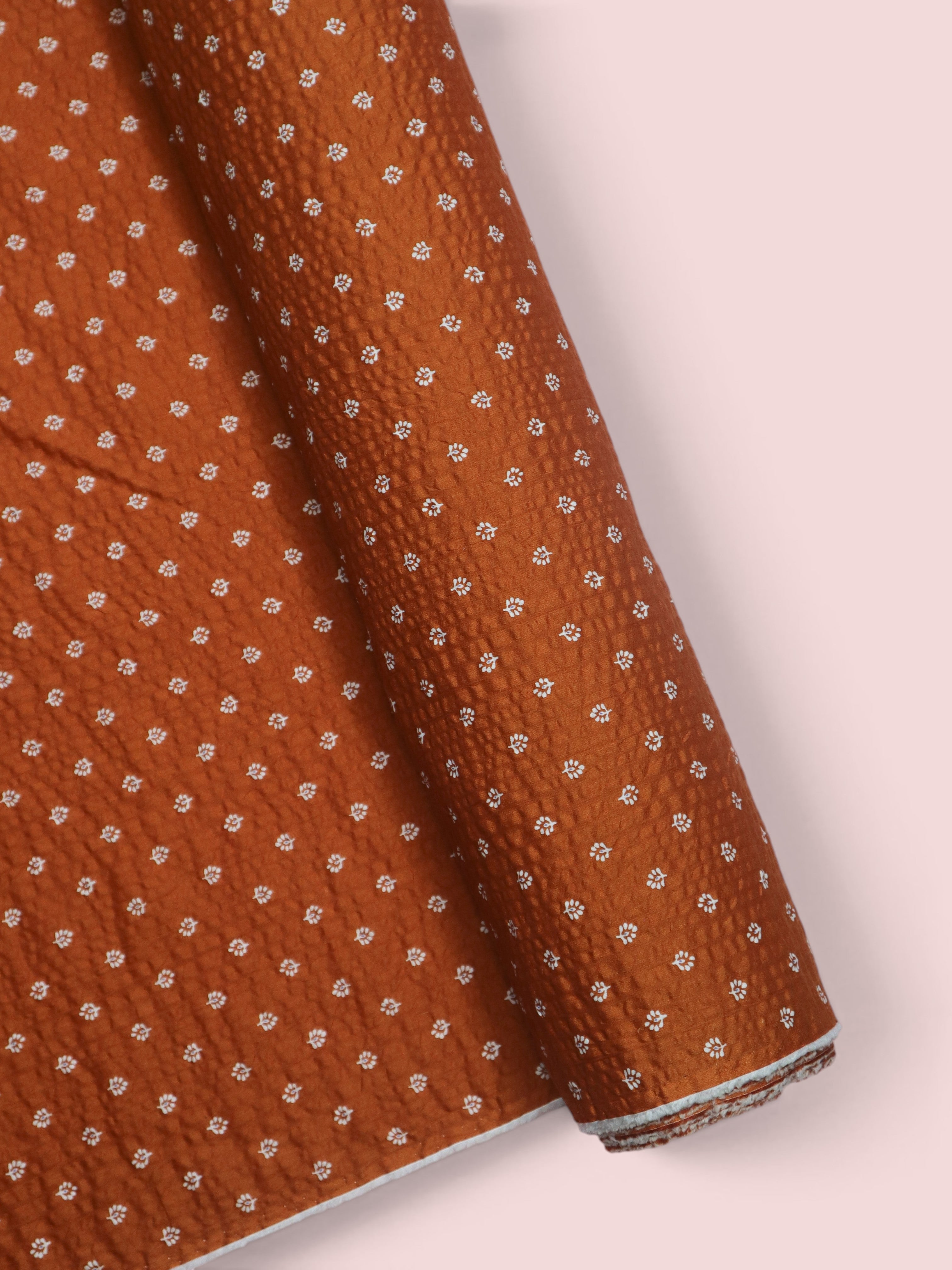Blossom Orange - Japanese Seersucker