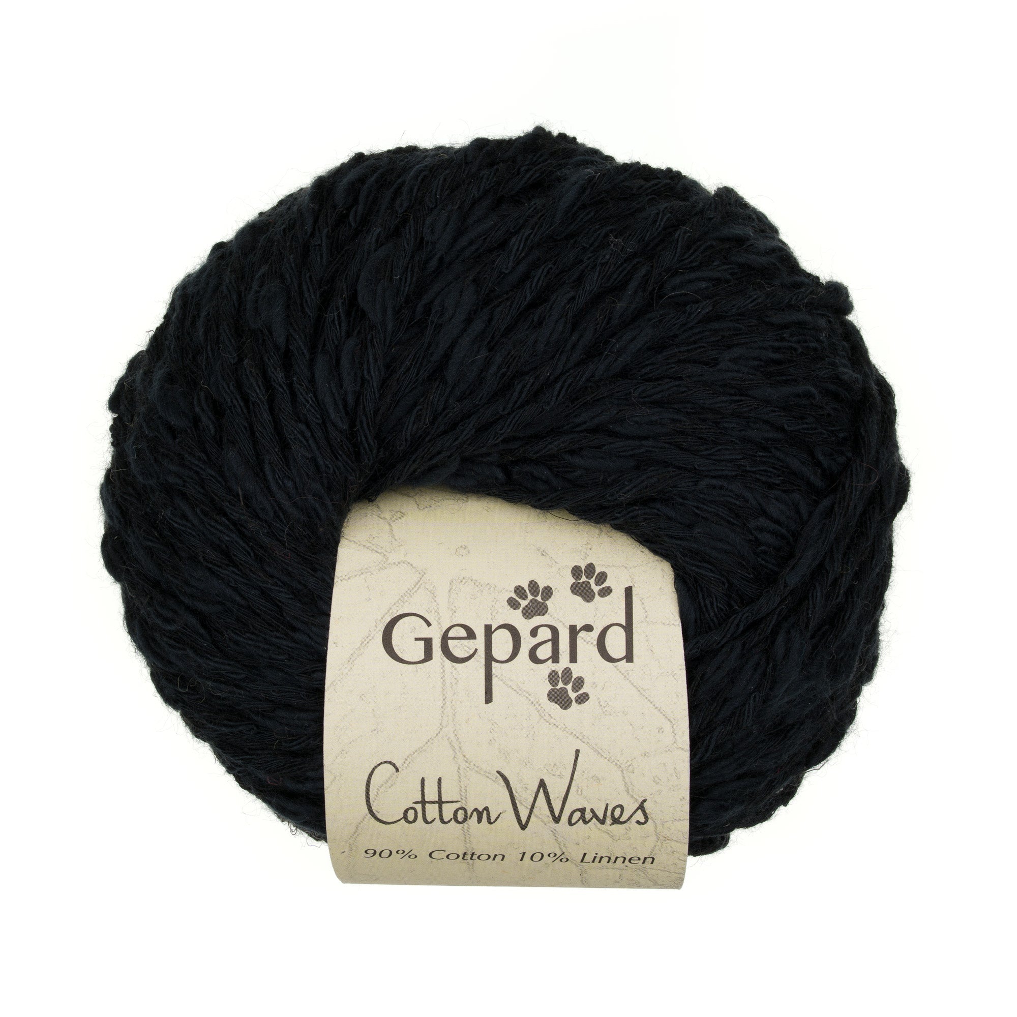 CottonWaves 599 Noir yarn ball