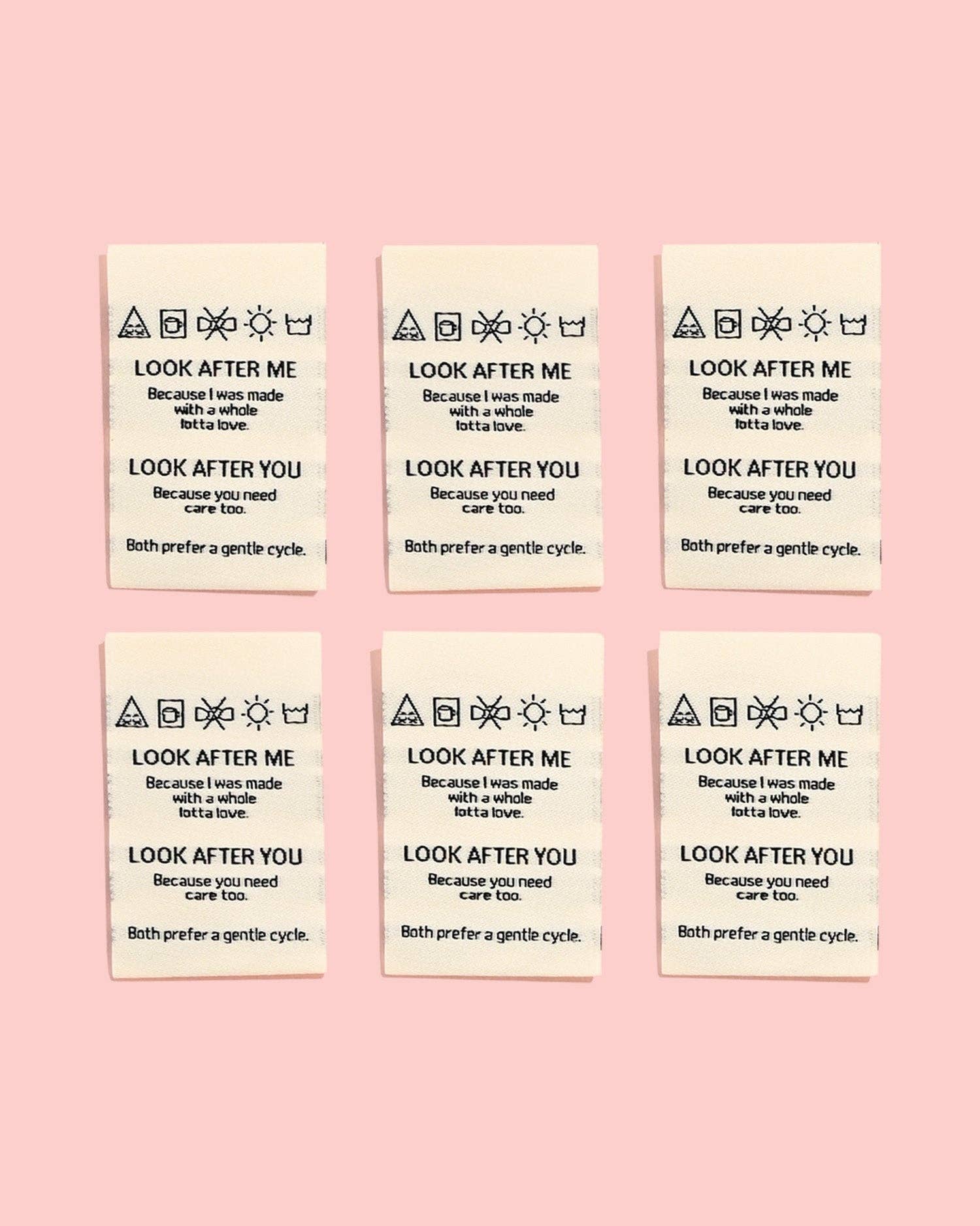 Look After Me, Look After You Woven Labels