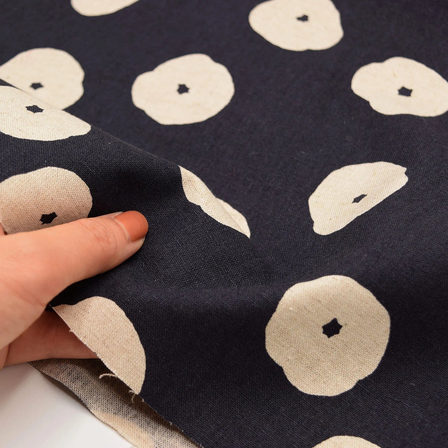 Echino Fluff - Cotton/Linen Canvas