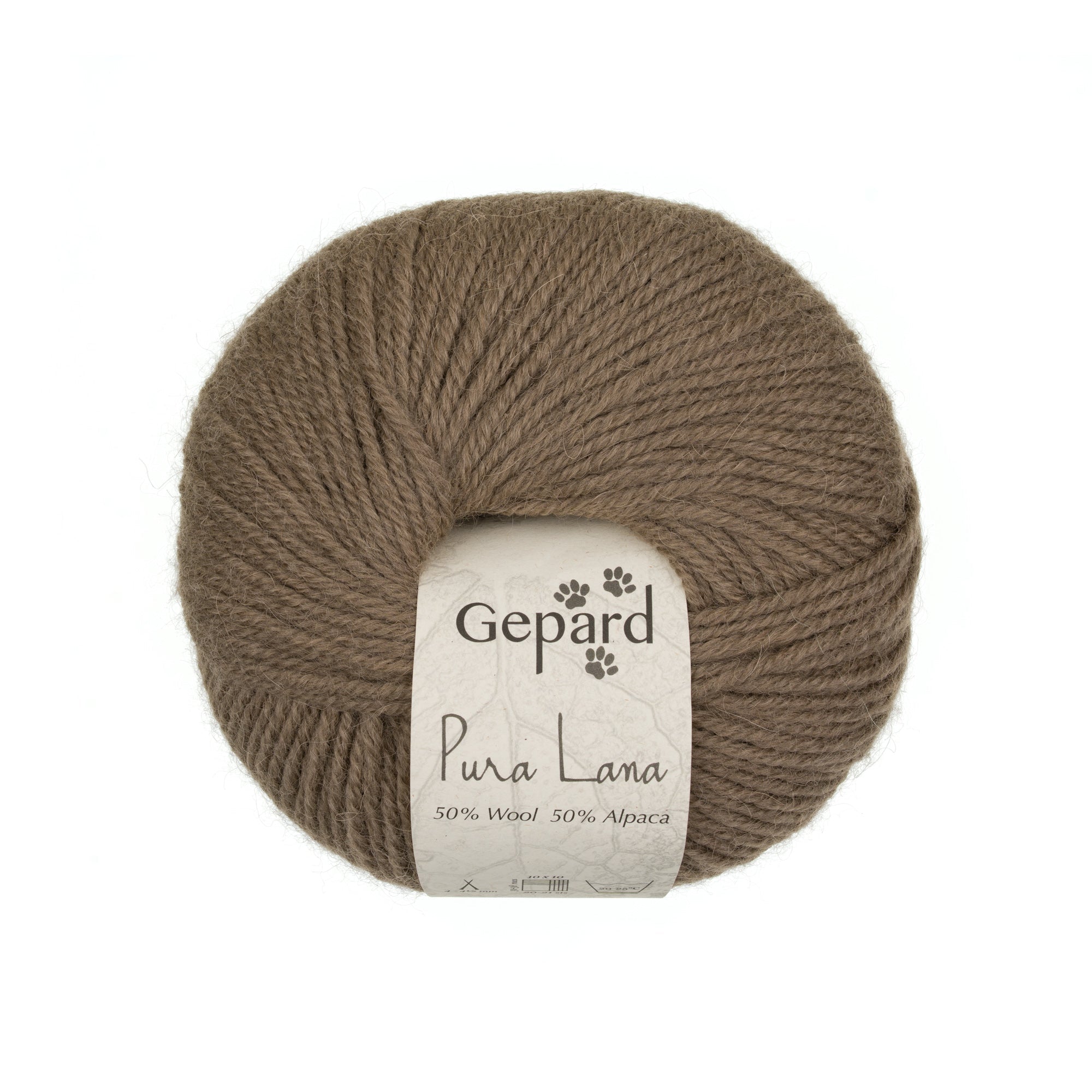 Gepard Pura Lana 146 Cafe Latte yarn ball