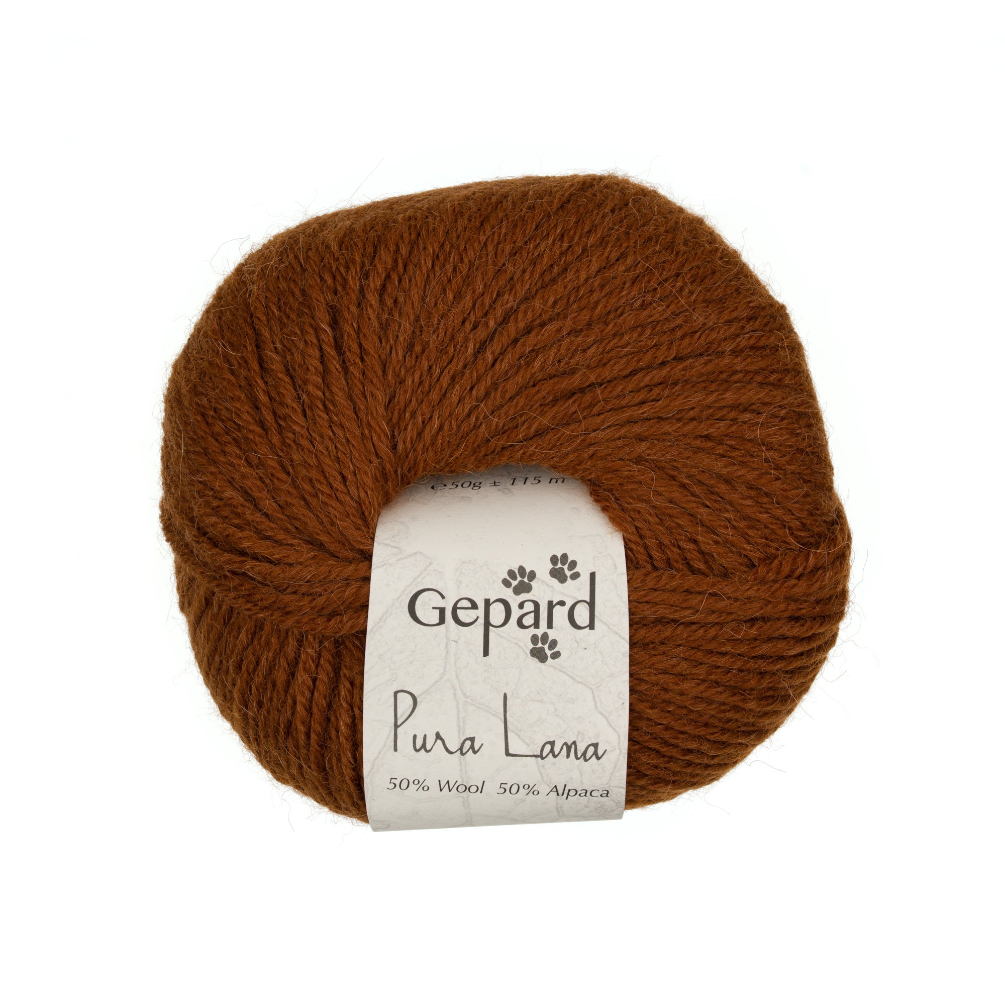 Gepard Pura Lana 164 brandy yarn ball