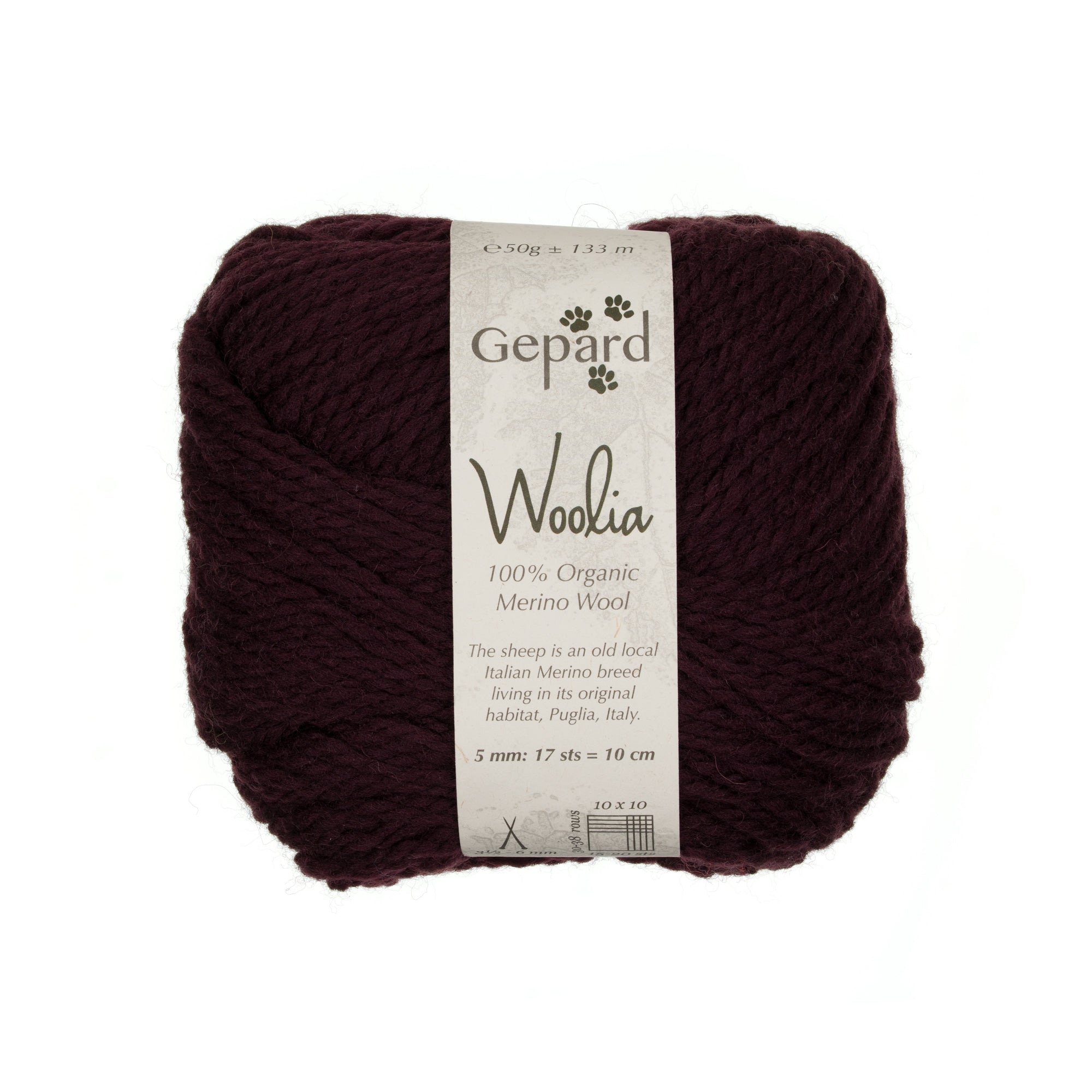Gepard Woolia 480 Dark Aubergine