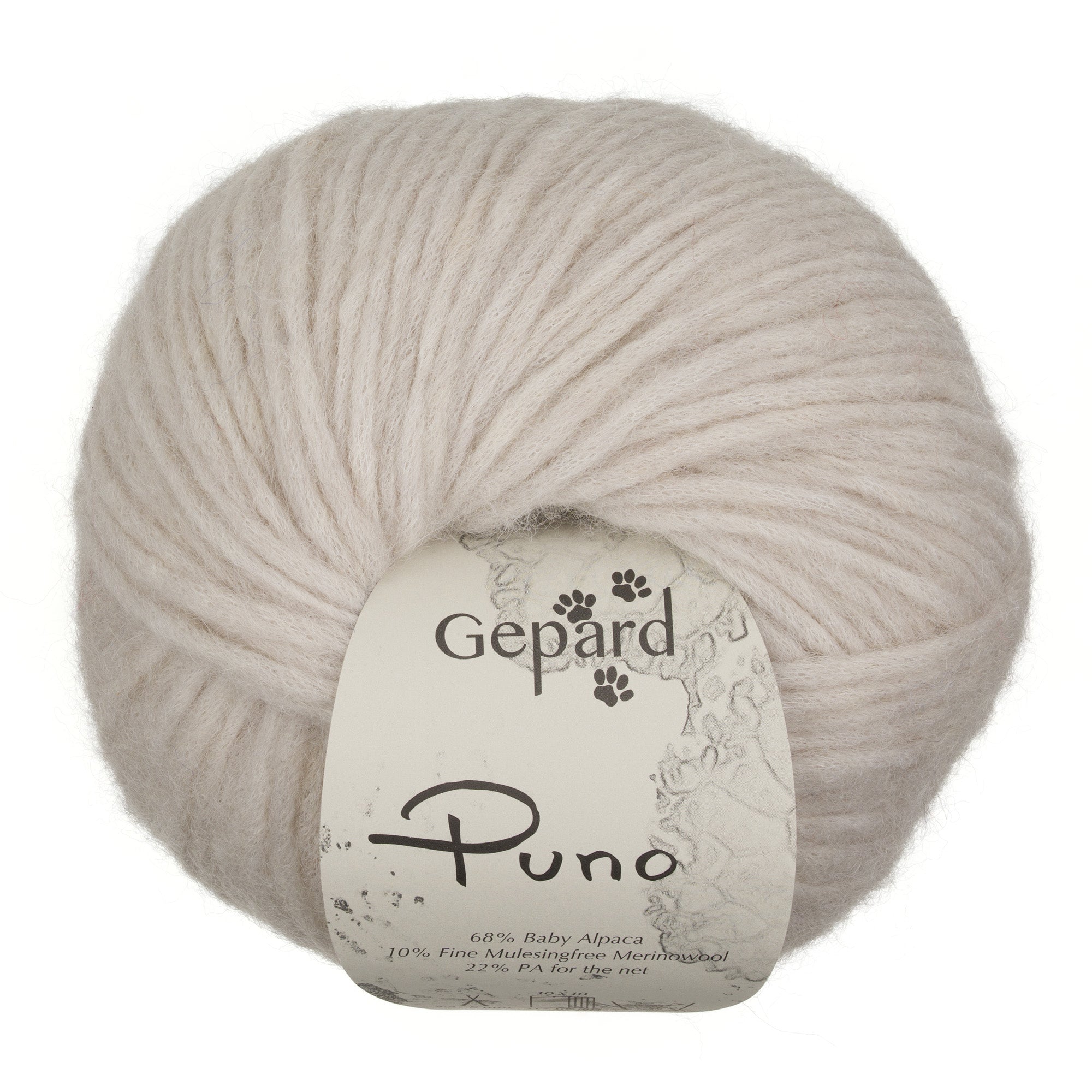 Gepard Puno 106 Ash Glow yarn ball