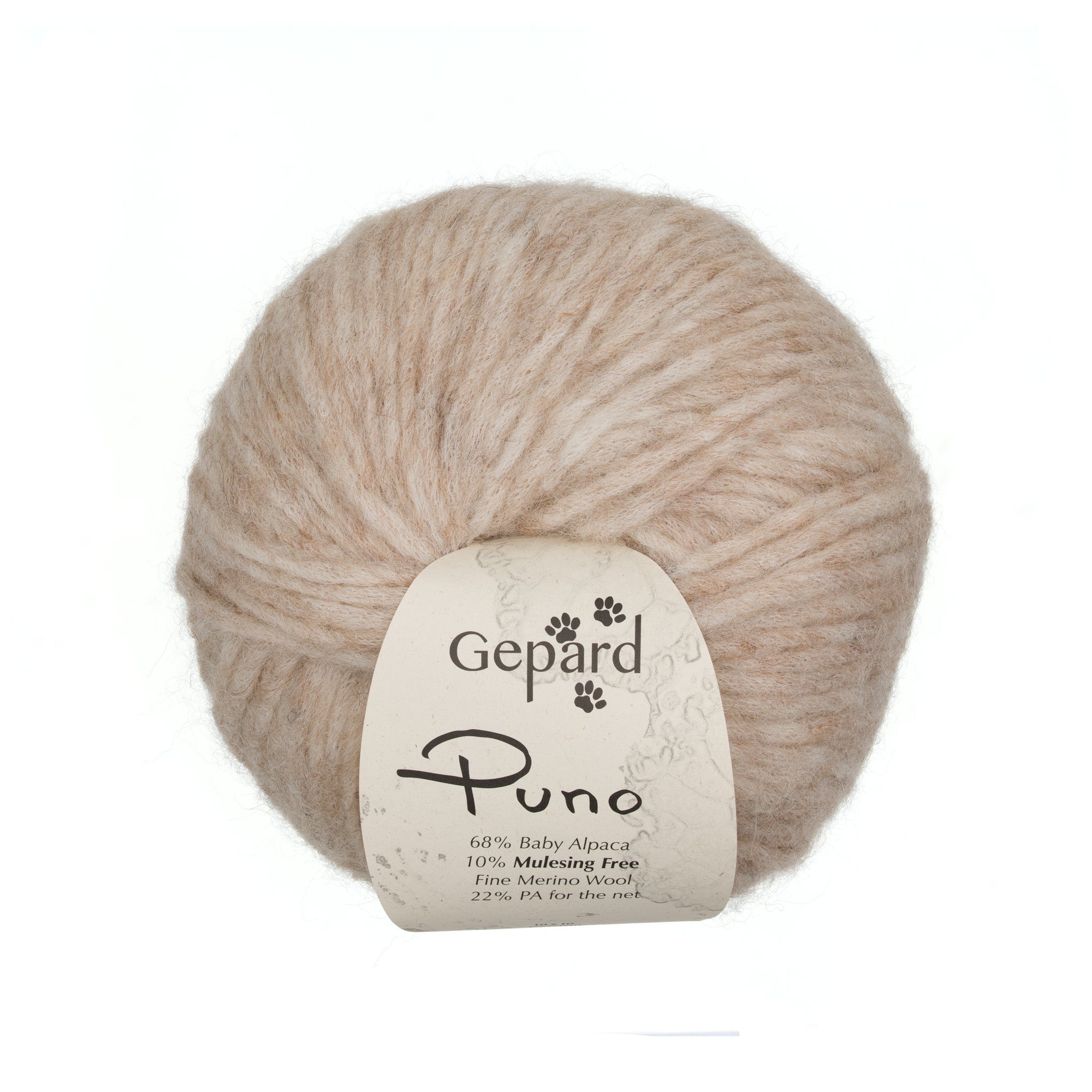 Gepard Puno 142 Sandstone yarn ball