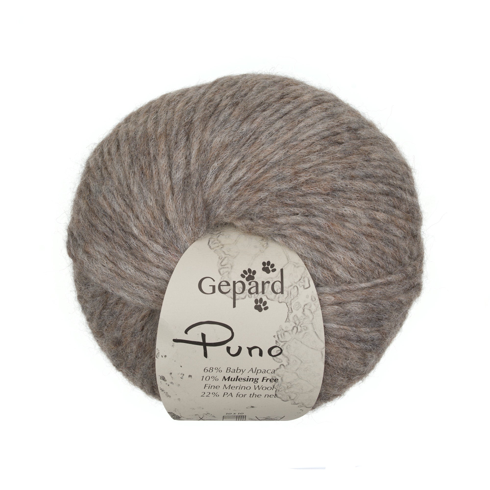 Gepard Puno 147 Wild Rabbit yarn ball