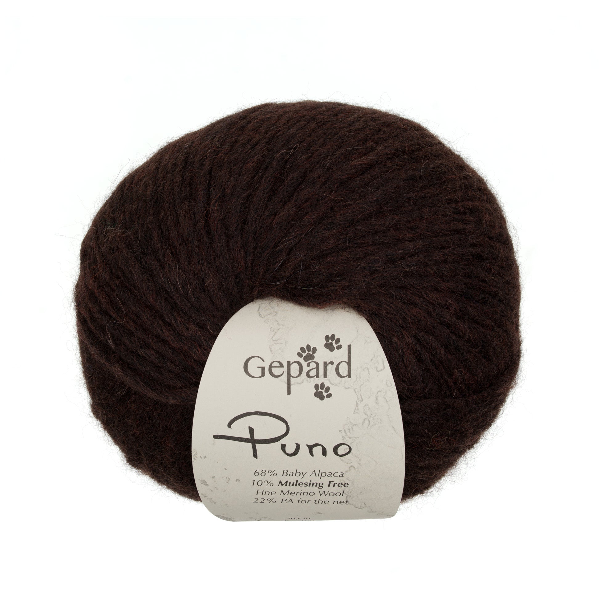 Gepard Puno 190 Coffee yarn ball