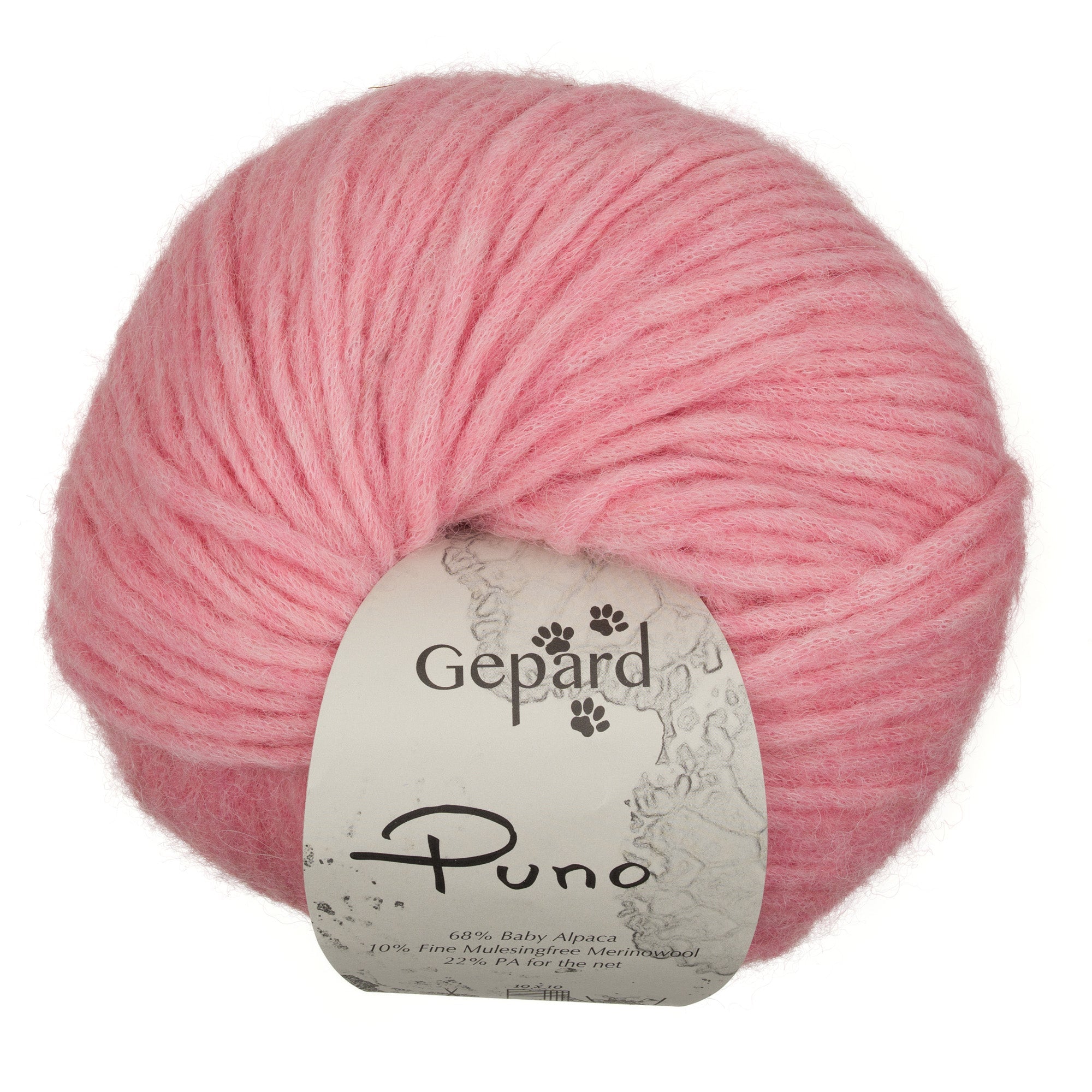 Gepard Puno 415 Dusty Rose yarn ball