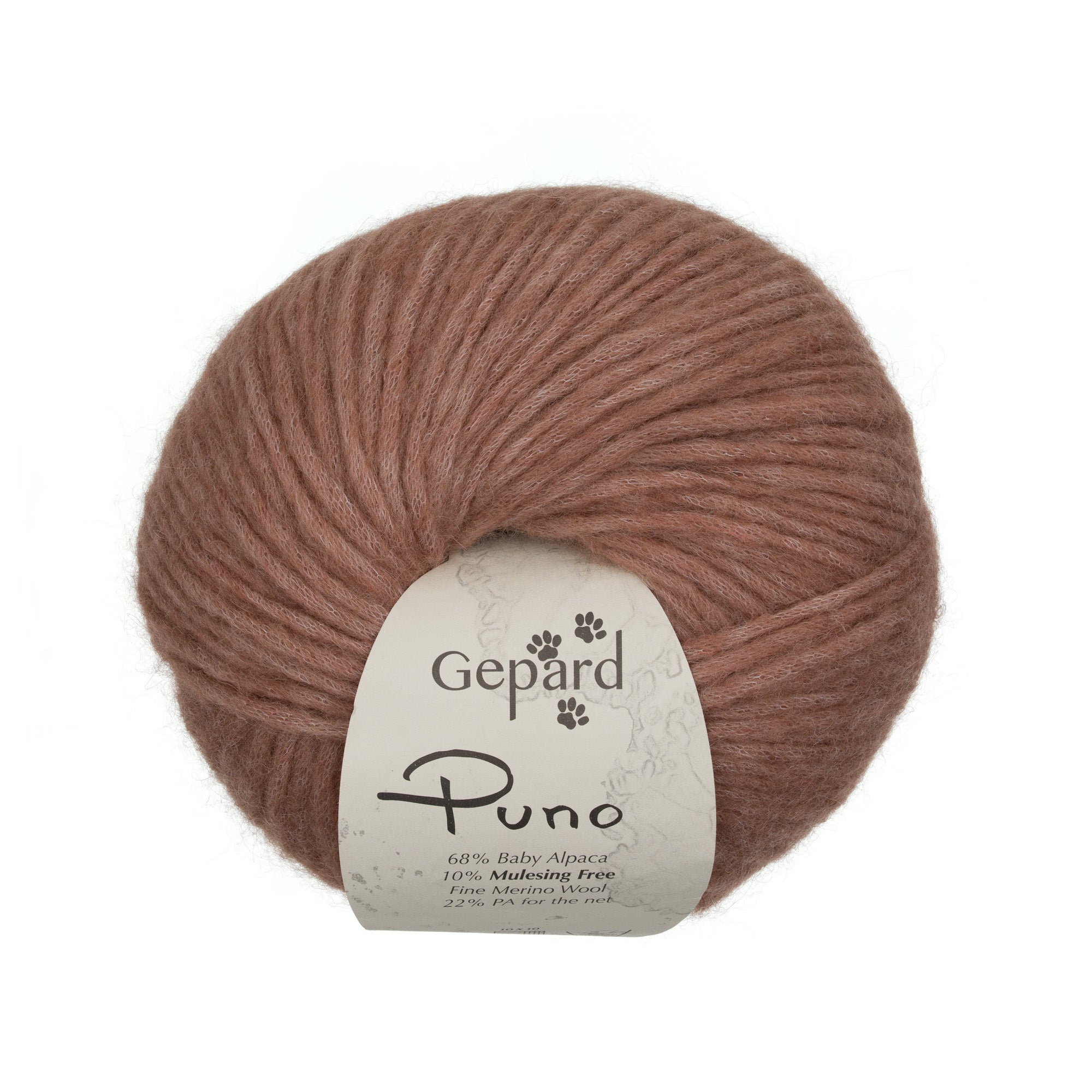 Gepard Puno 422 Old Rose yarn ball