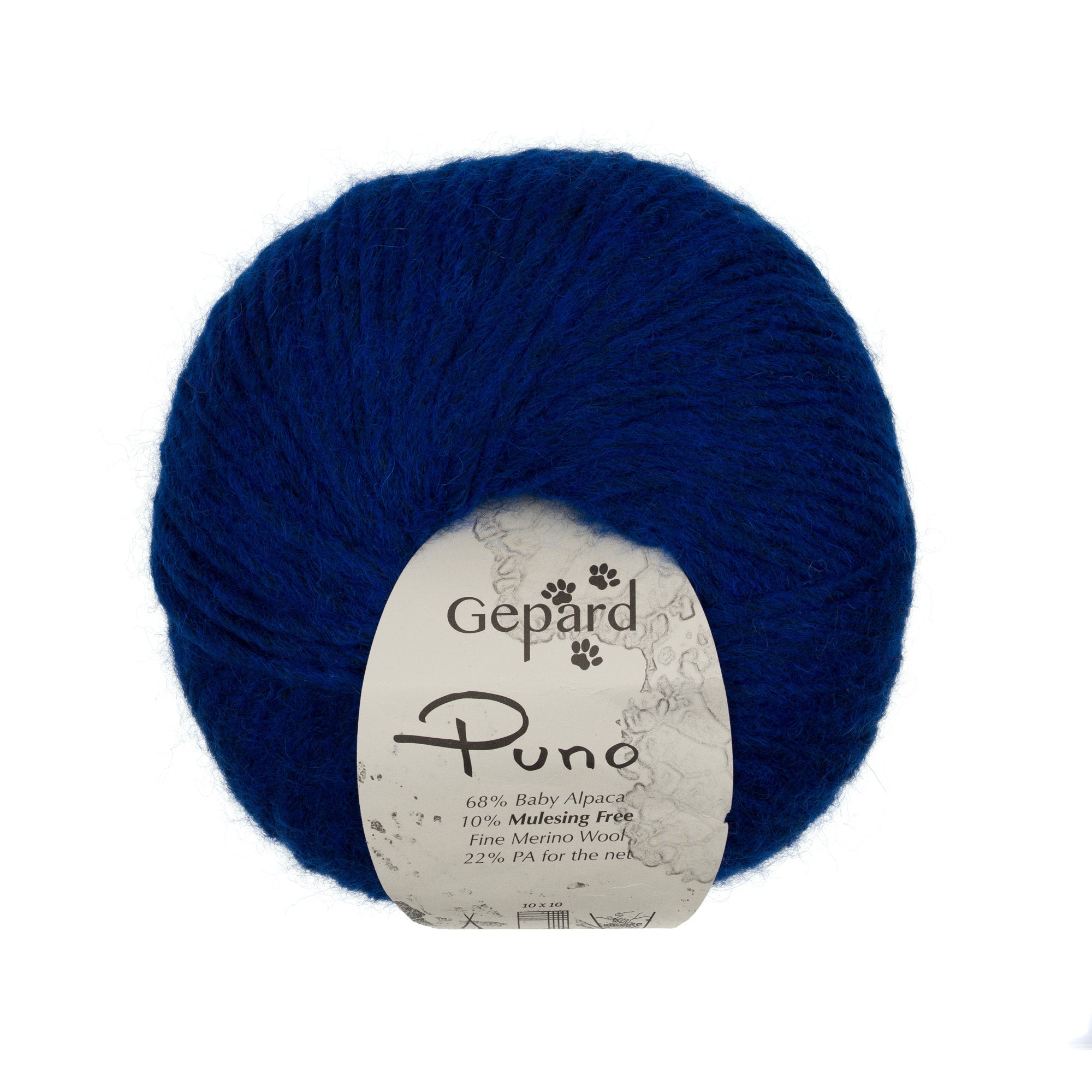 Gepard Puno 744 Cobalt Blue yarn ball