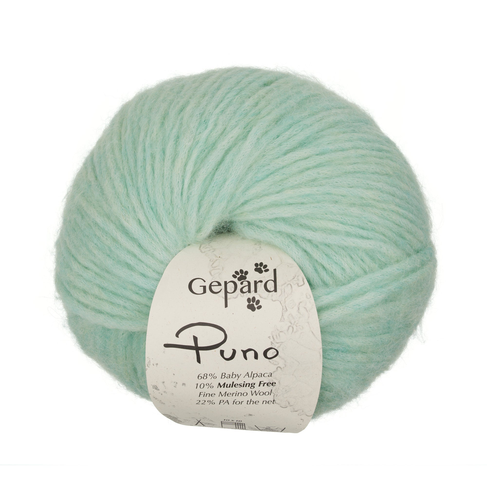 Gepard Puno 810 Meadow Green yarn ball