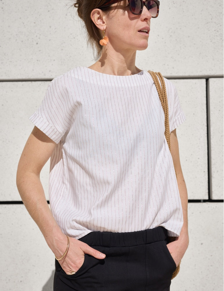 Idole blouse and dress sewing pattern by Atelier Scammit