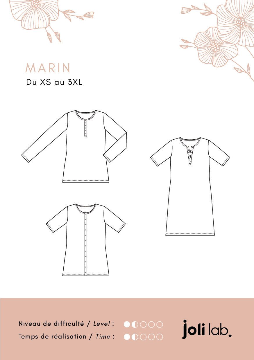 Marin Top/Dress printed pattern envelope