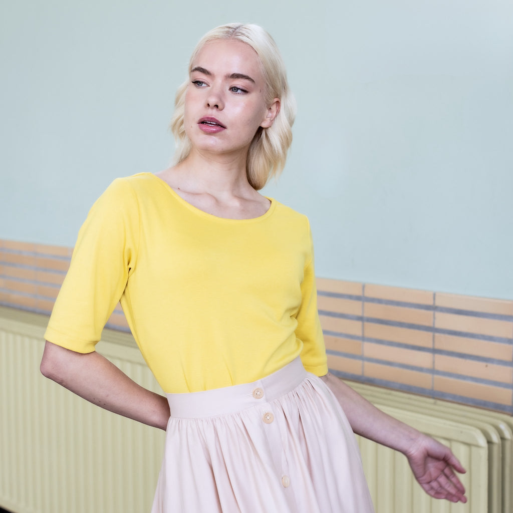 Moriko top and dress sewing pattern by Notches