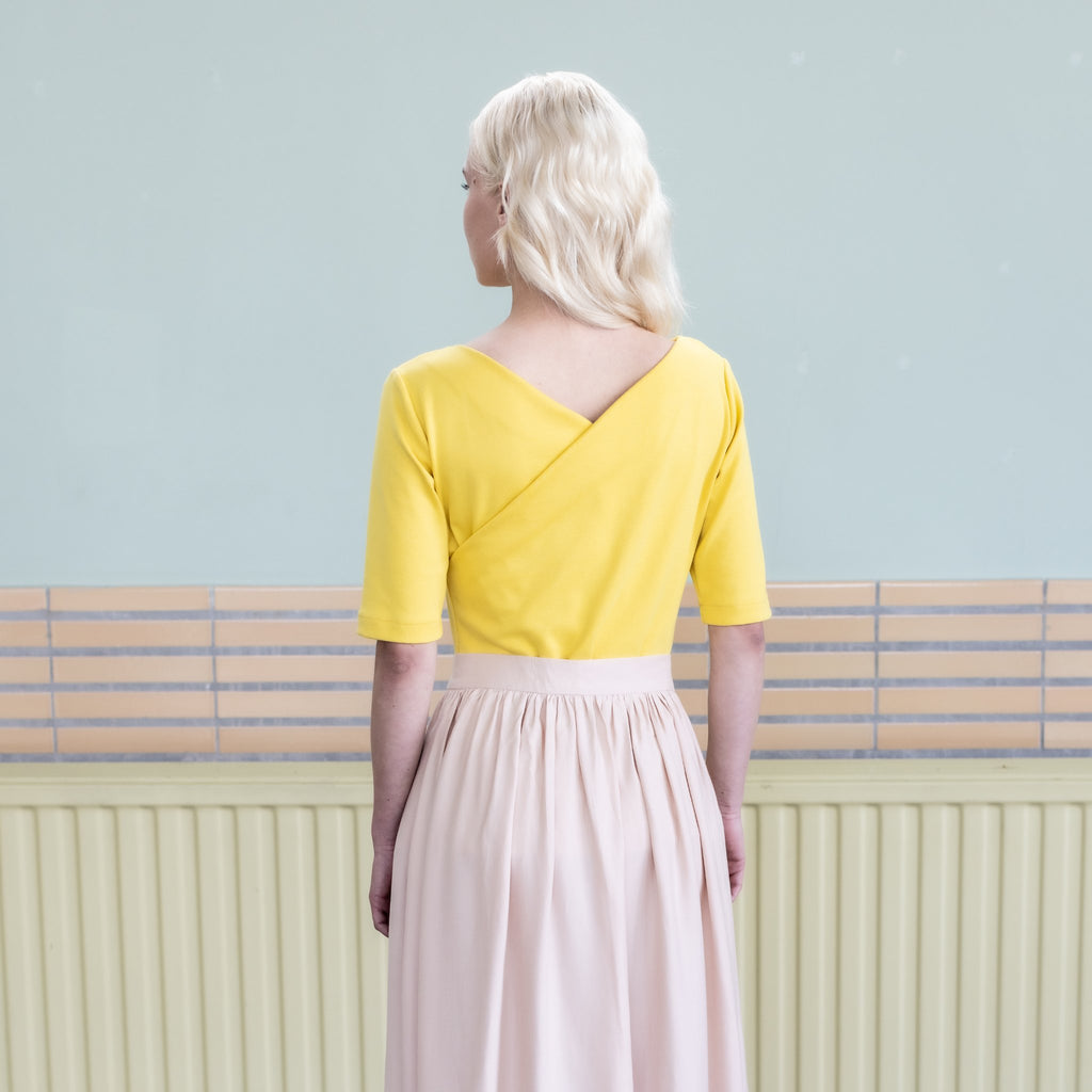 Moriko top and dress sewing pattern by Notches