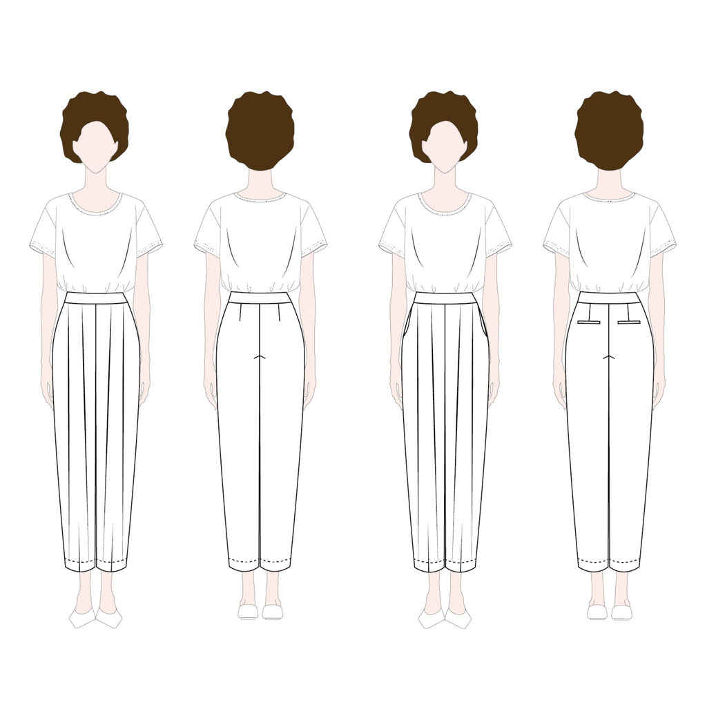 Paula trousers and shorts sewing pattern by Notches