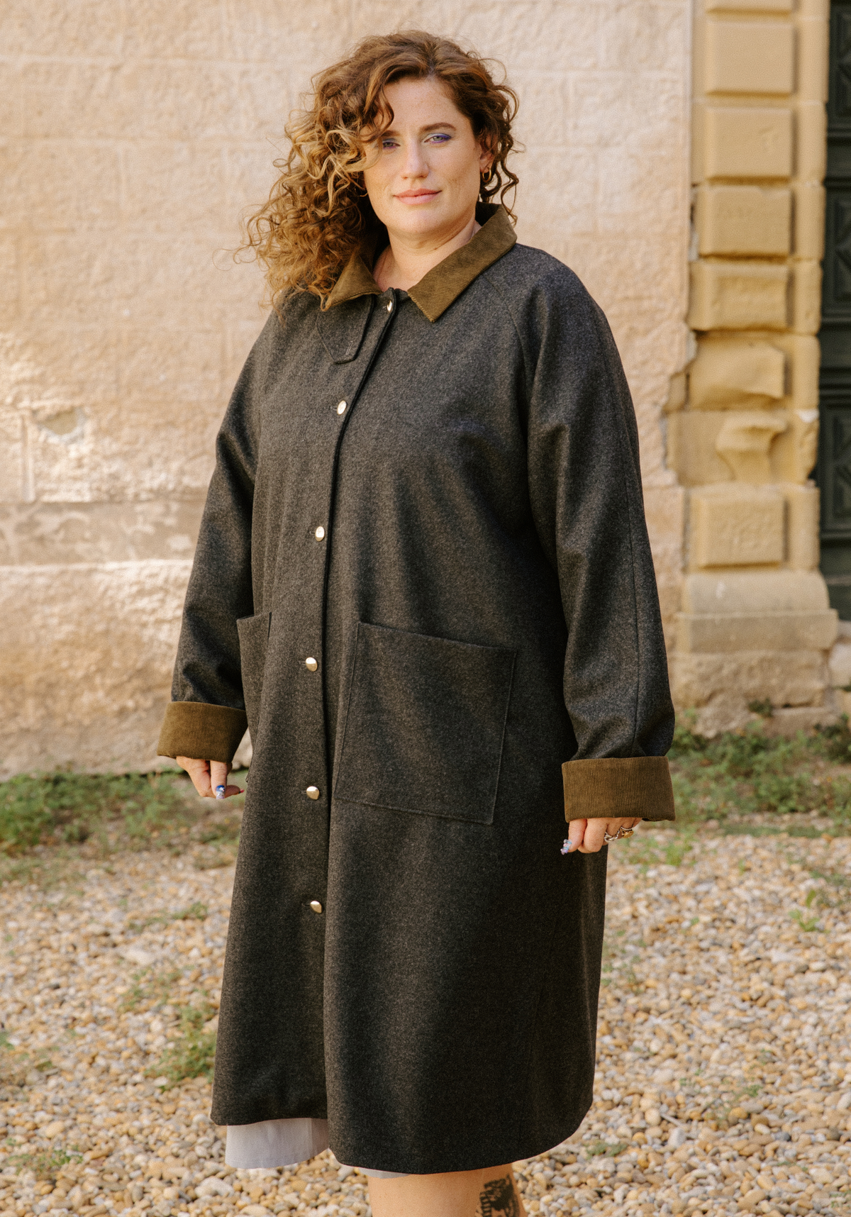 Maison Fauve Roman overcoat