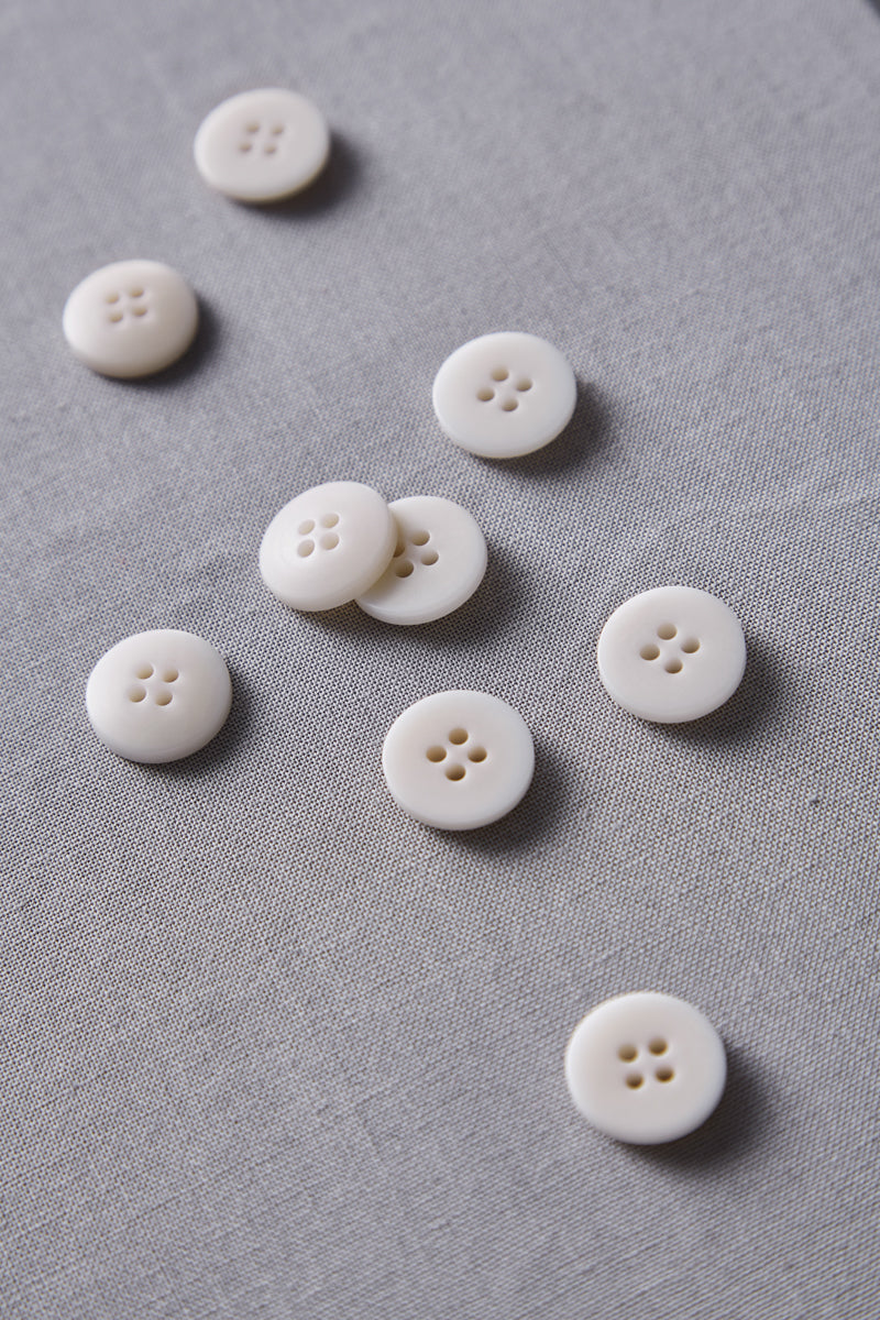 Plain Corozo Button - 15 mm