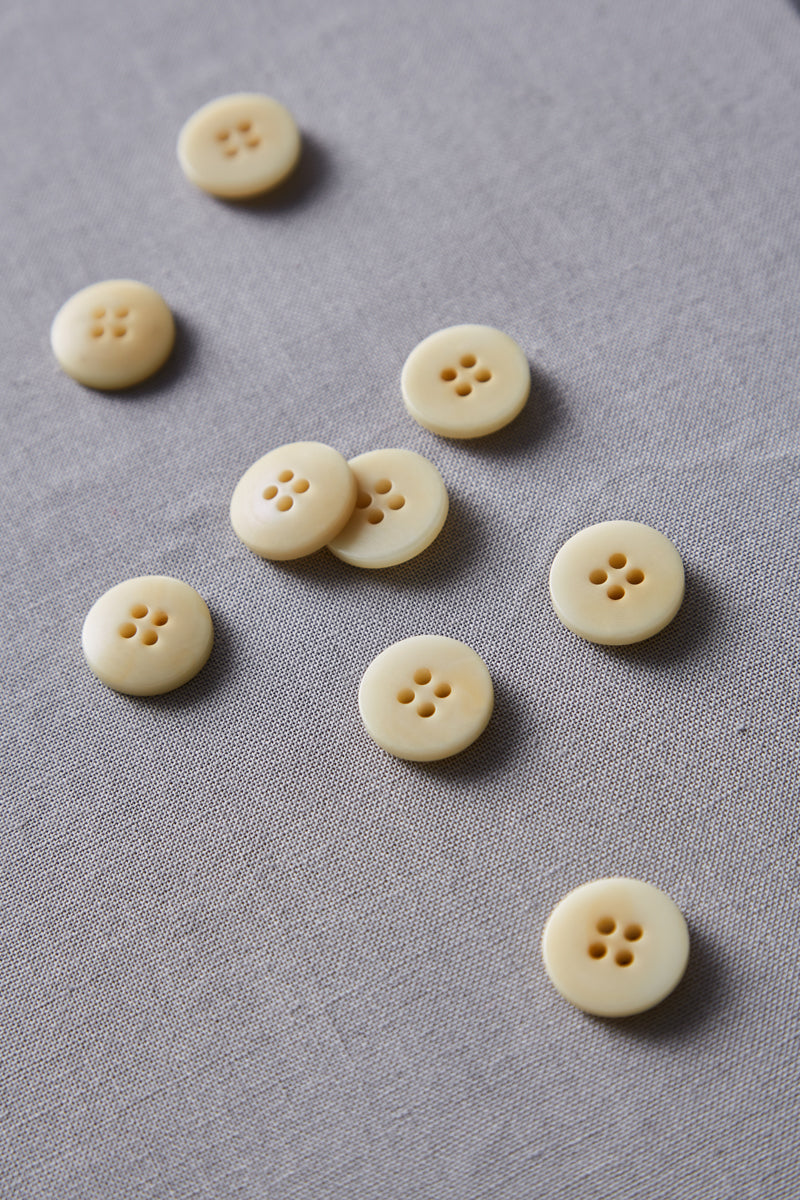 Plain Corozo Button - 15 mm