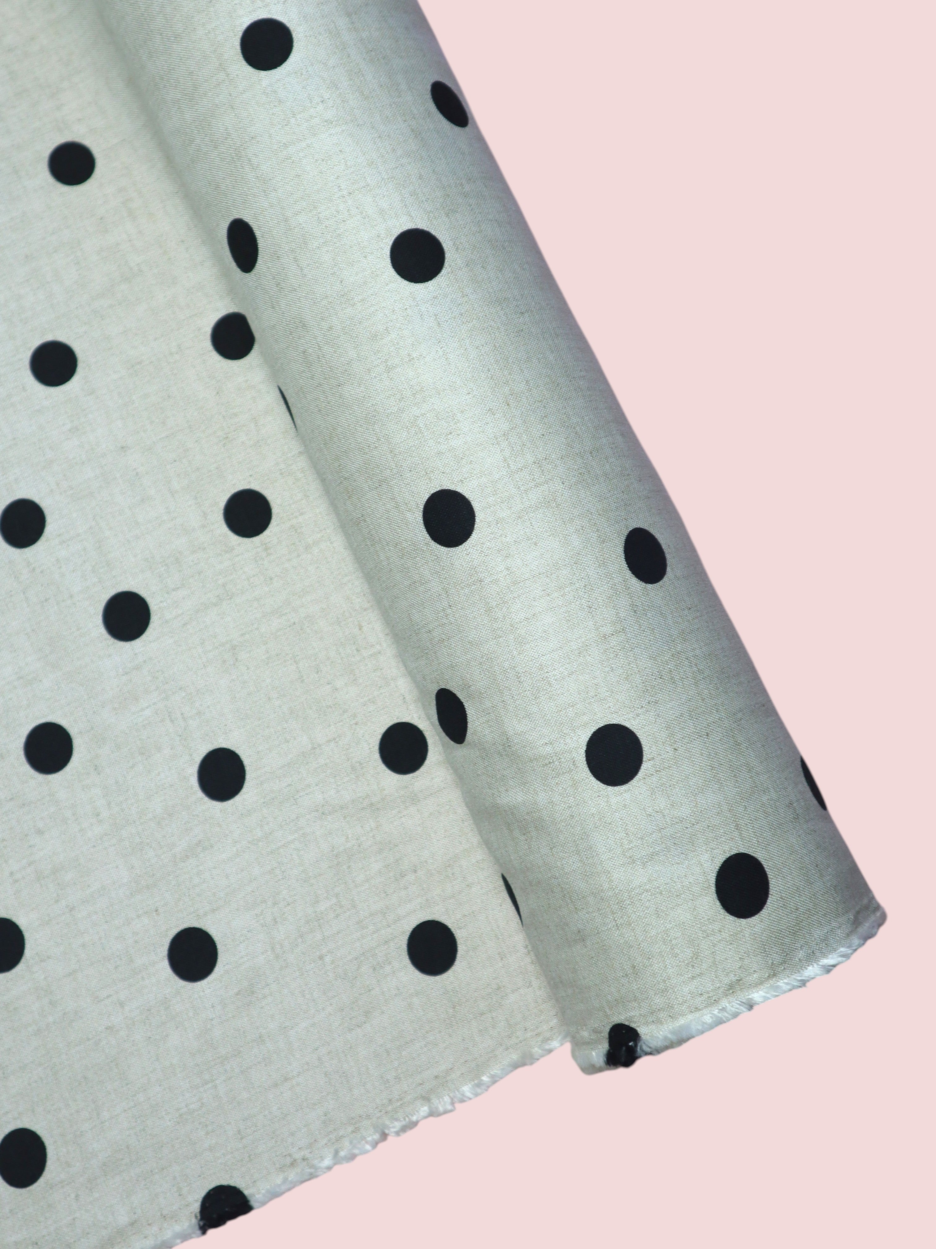 Polka Raw - Japanese Viscose/Linen