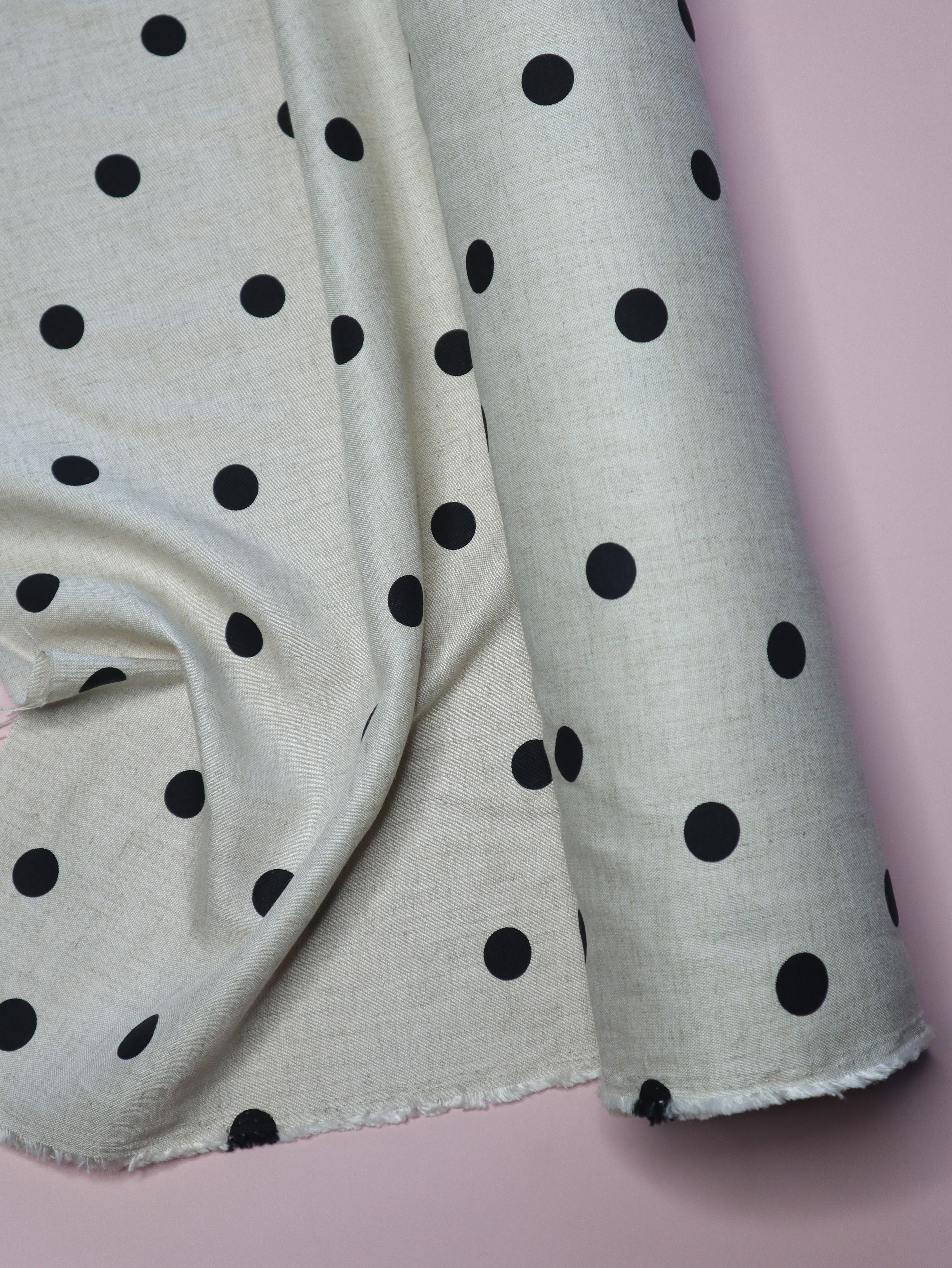Polka Raw - Japanese Viscose/Linen