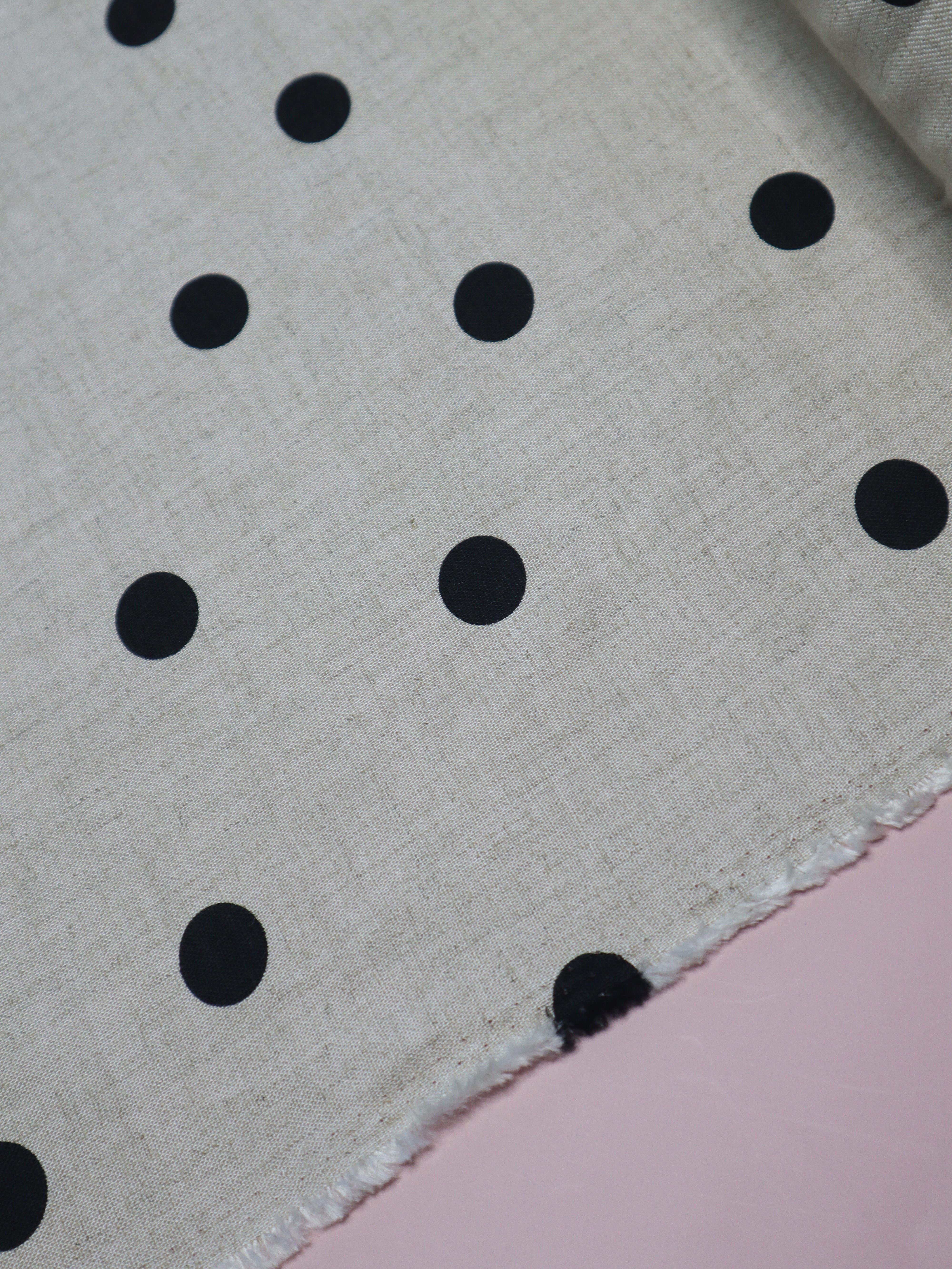 Polka Raw - Japanese Viscose/Linen
