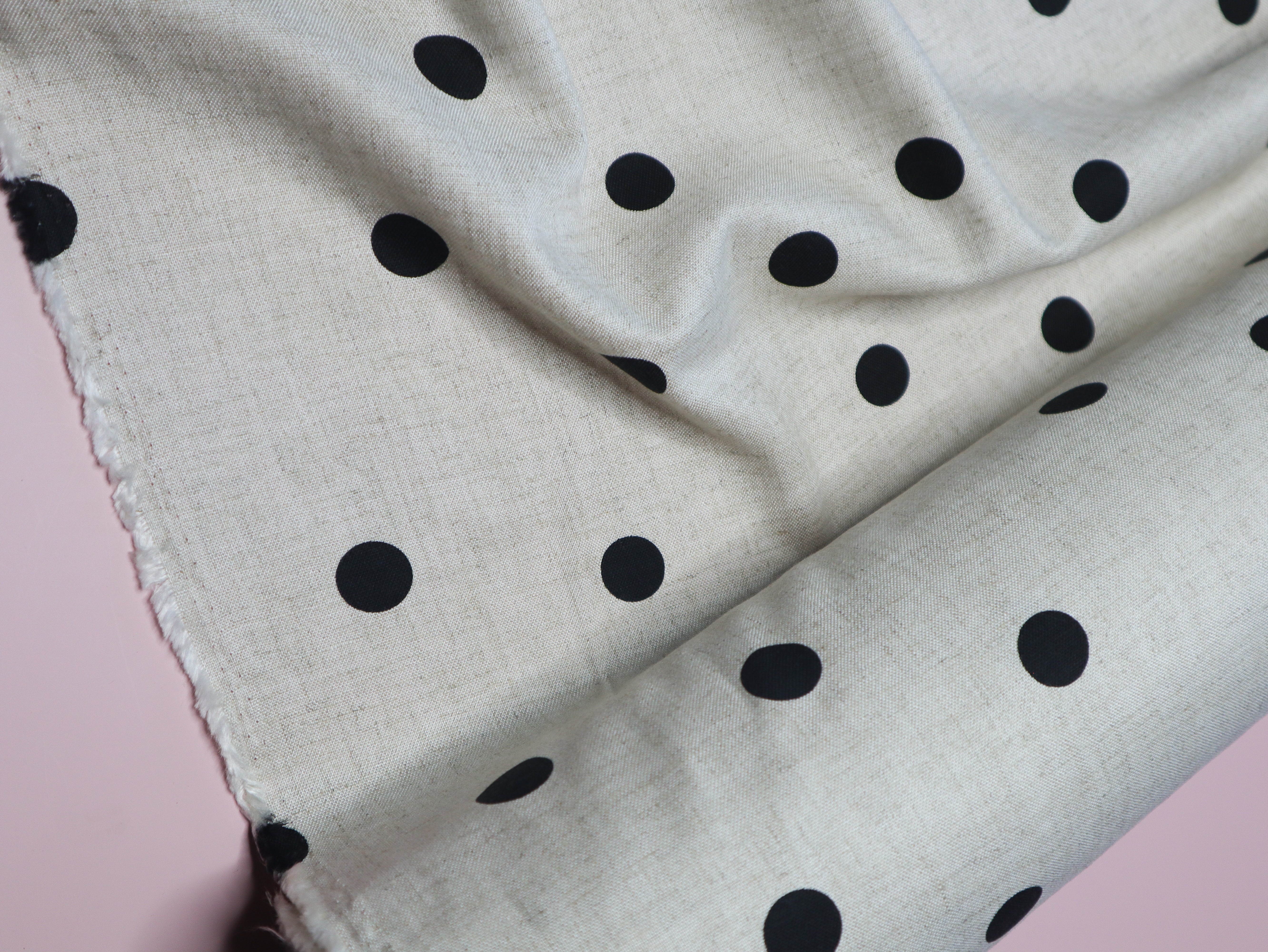 Polka Raw - Japanese Viscose/Linen