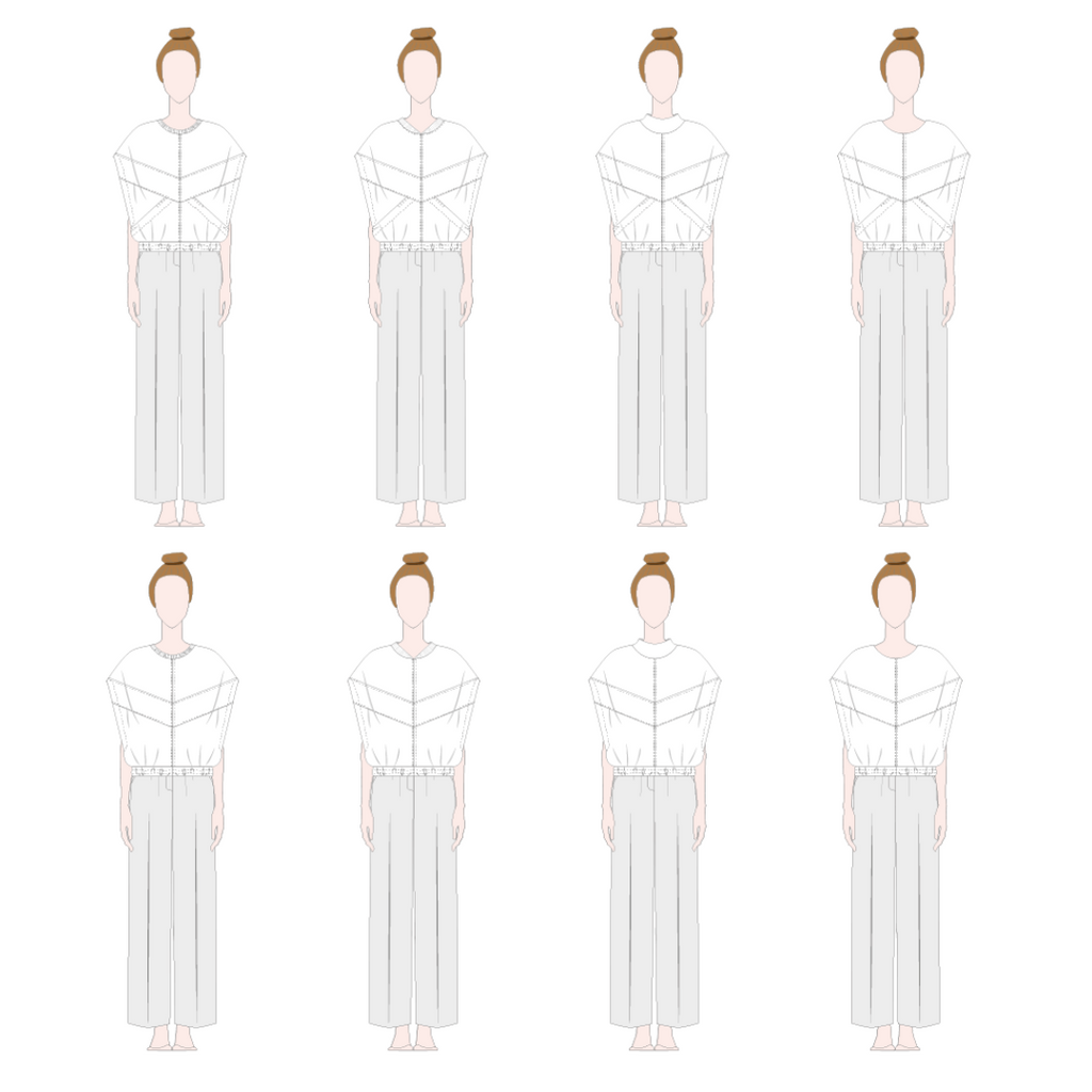 Rava sewing pattern variants