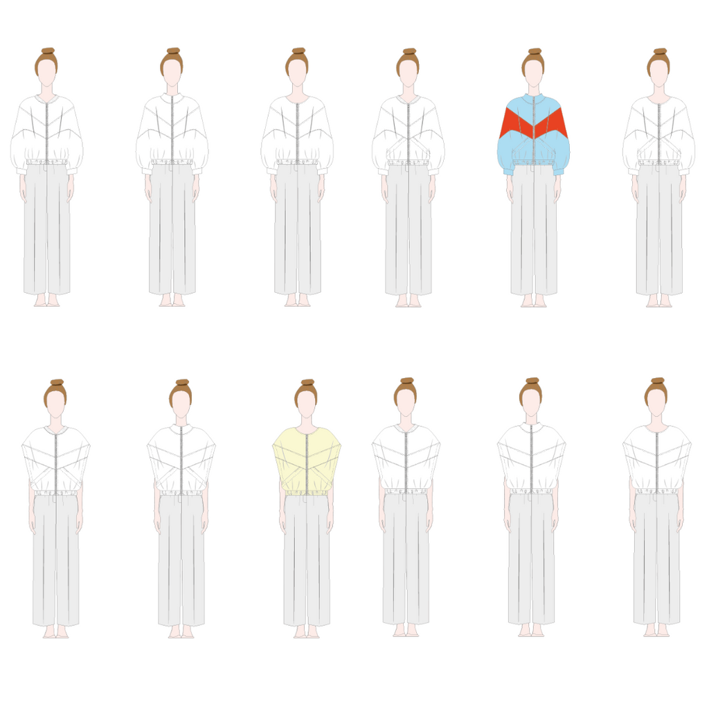 Rava sewing pattern variants