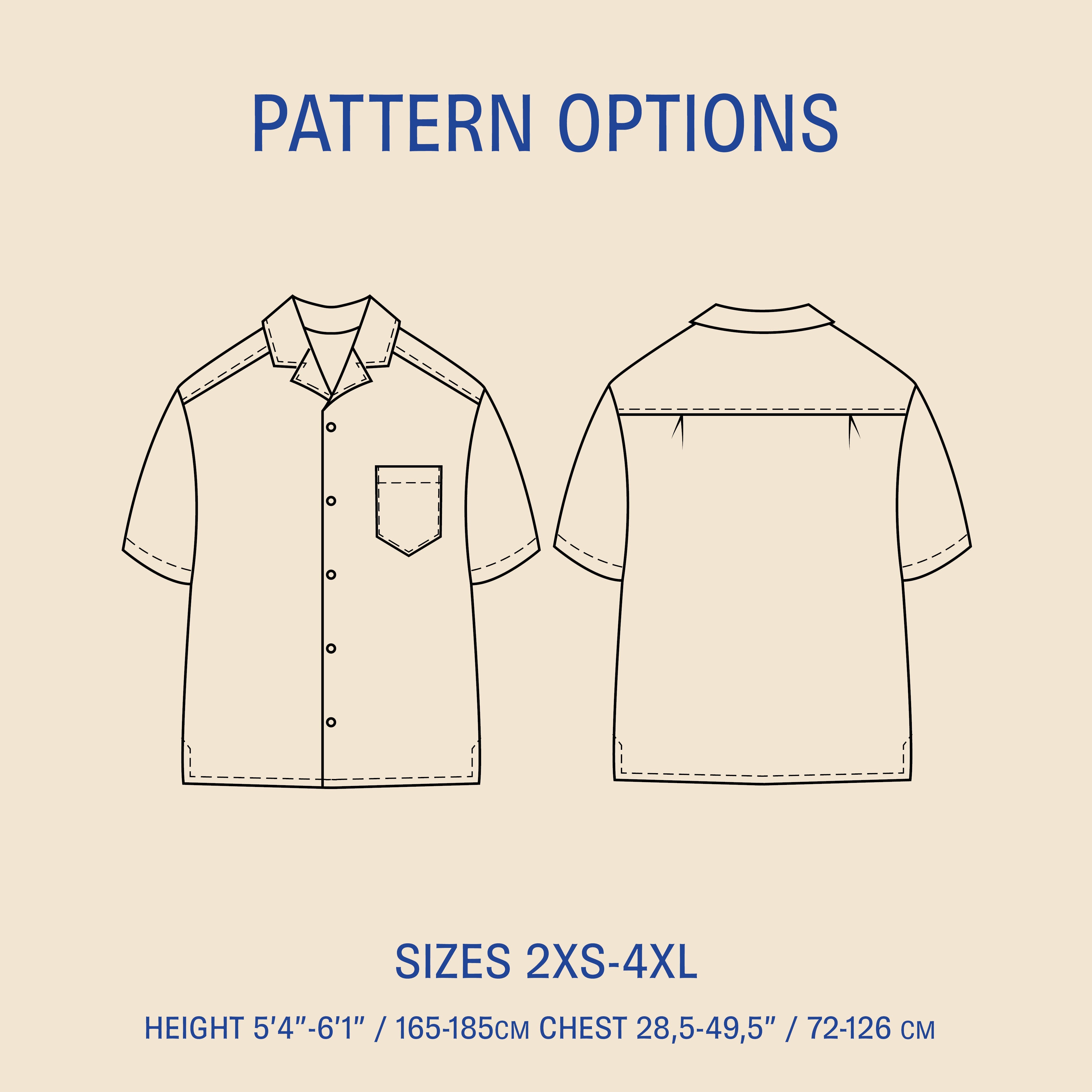 Tropical Shirt sewing pattern
